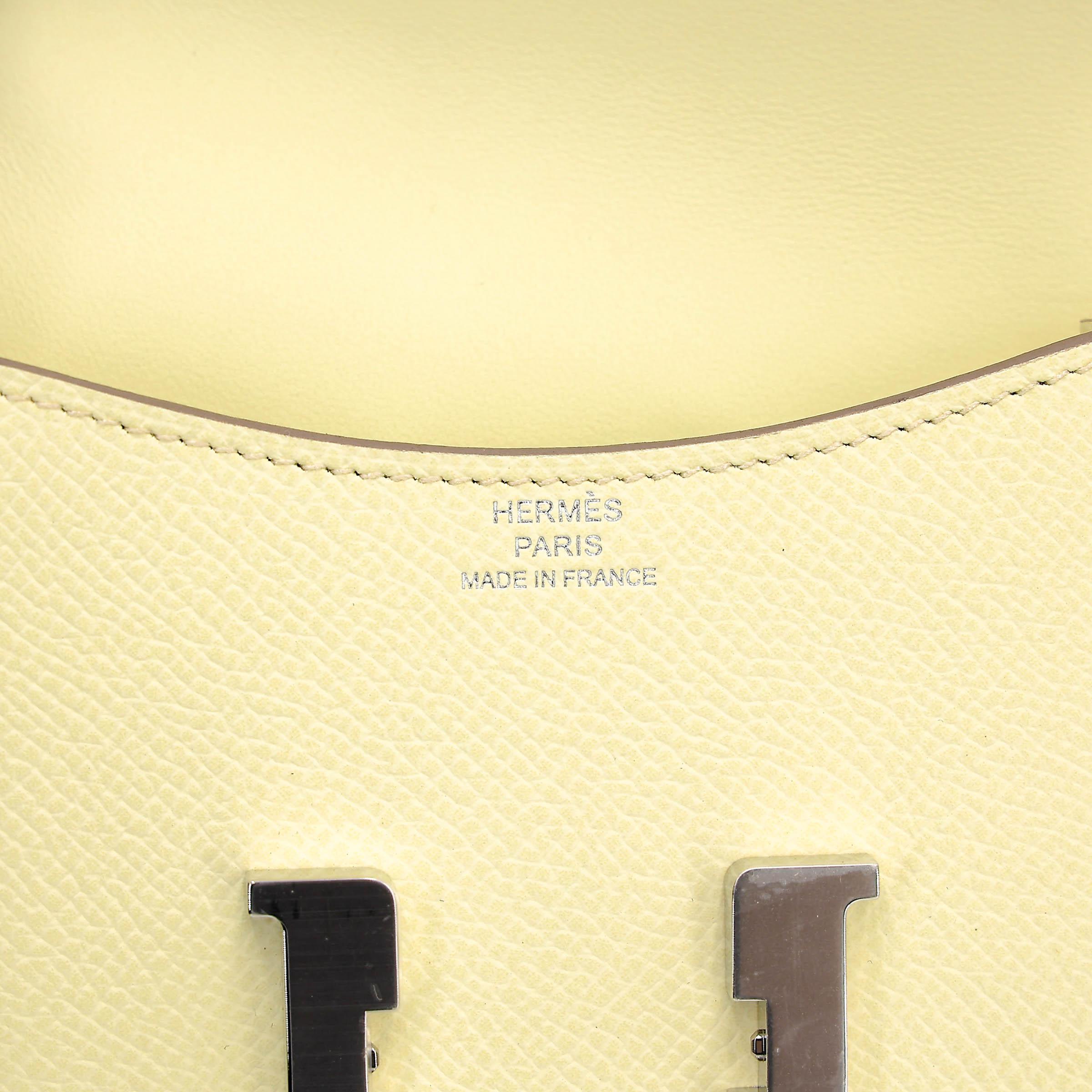 ランク N 新品 HERMÈS エルメス コンスタンススリム ジョーヌ・ミルトン(i8) エプソン シルバー金具 K刻印 (2025) - 10