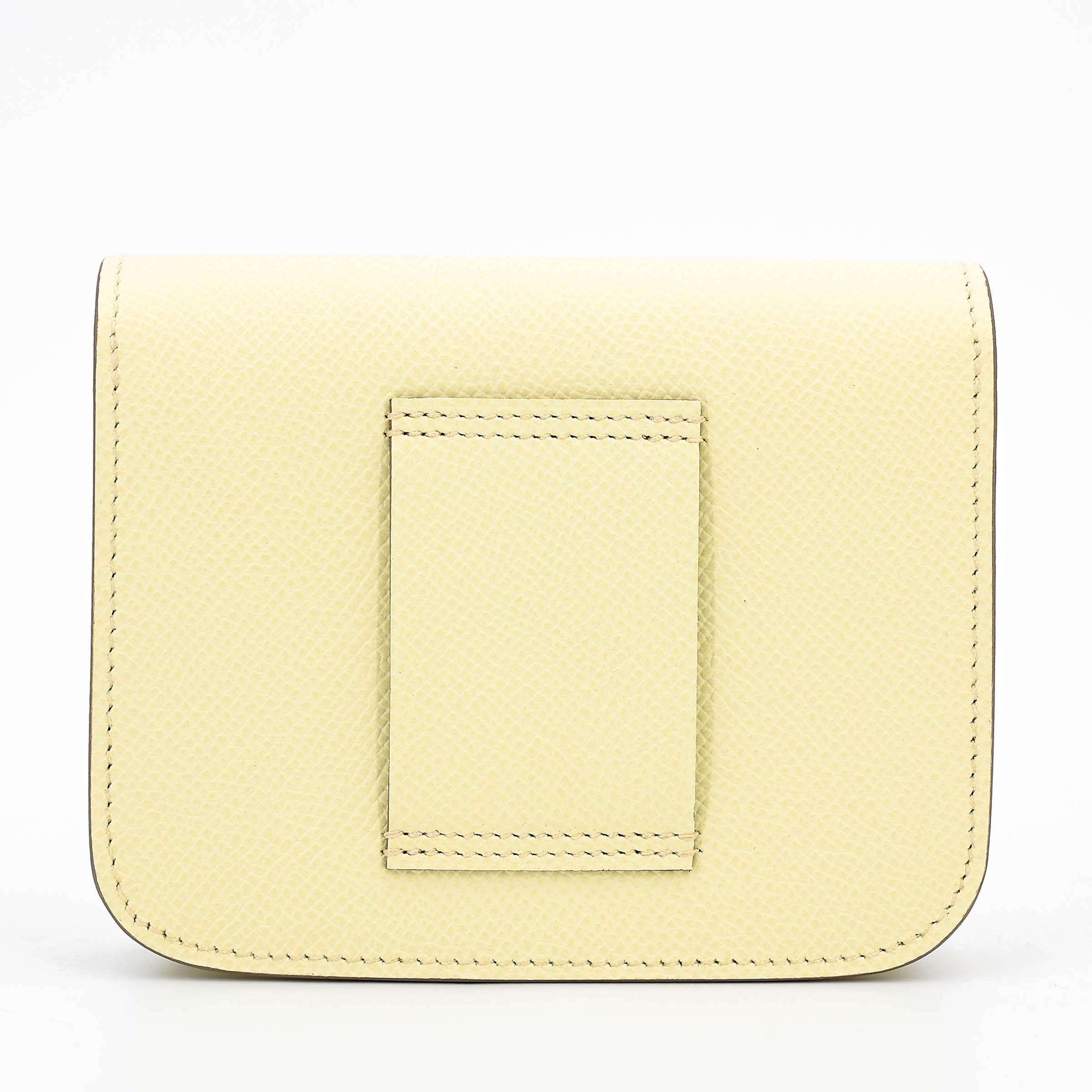 ランク N 新品 HERMÈS エルメス コンスタンススリム ジョーヌ・ミルトン(i8) エプソン シルバー金具 K刻印 (2025) - 2