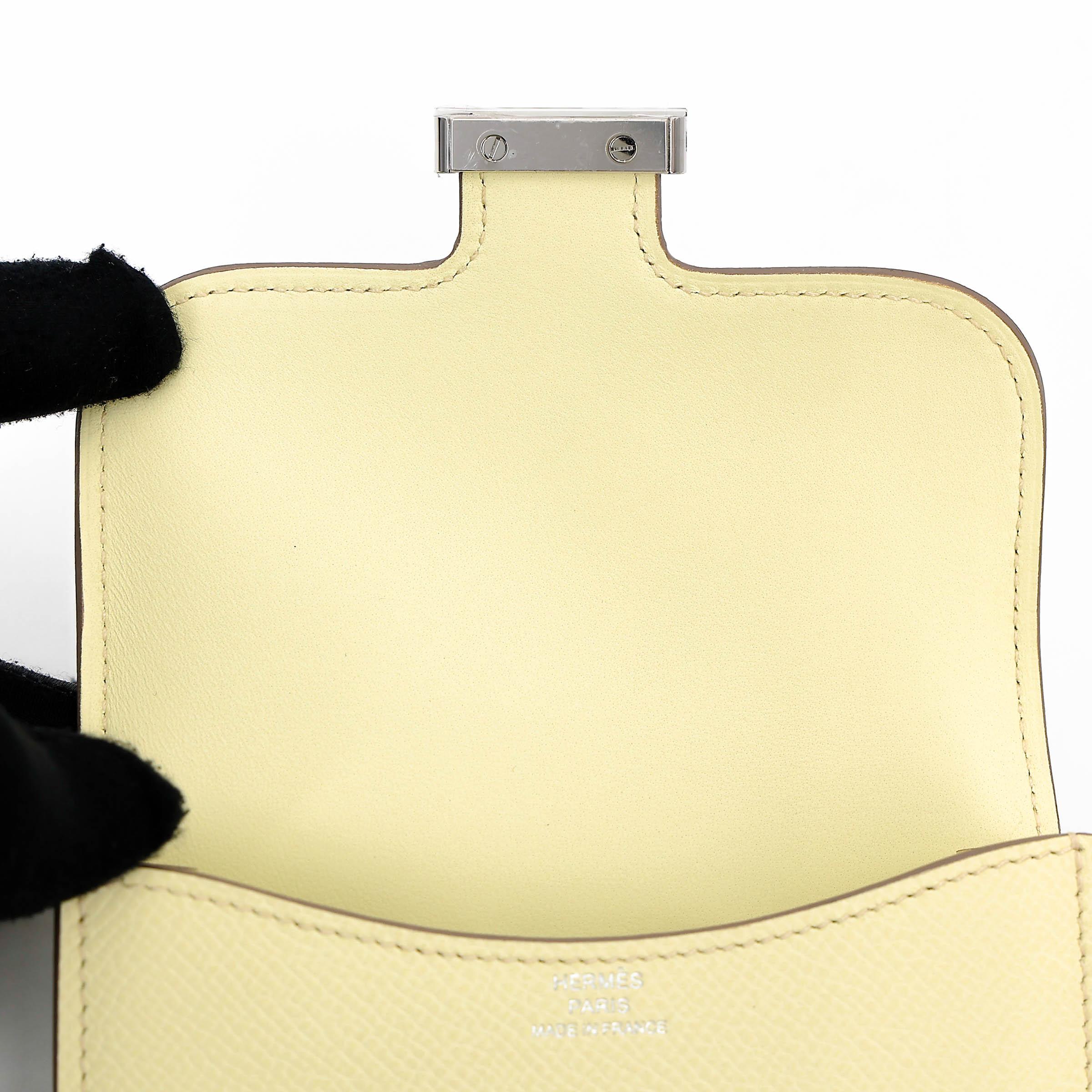 ランク N 新品 HERMÈS エルメス コンスタンススリム ジョーヌ・ミルトン(i8) エプソン シルバー金具 K刻印 (2025) - 9