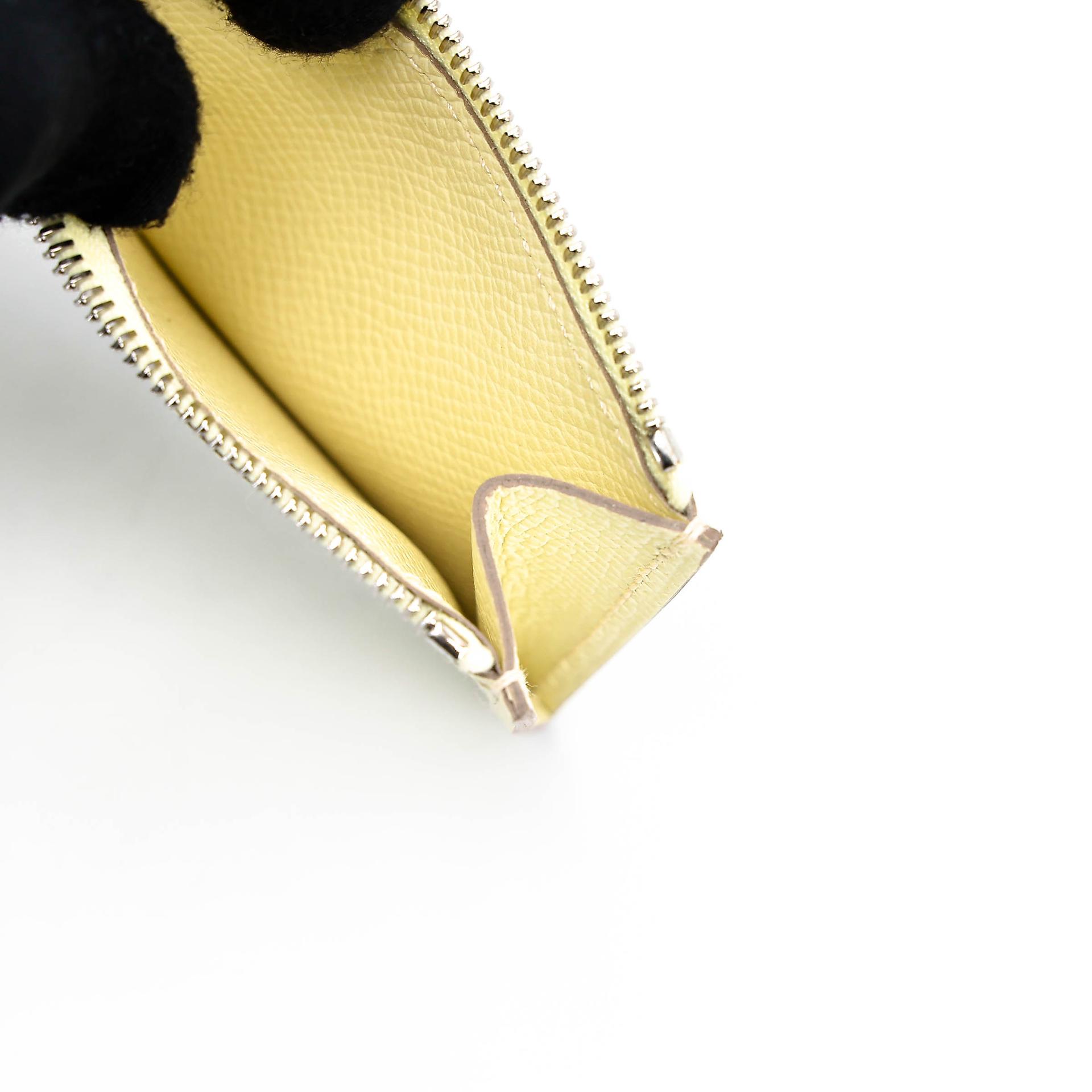 全新 HERMÈS 爱马仕 Constance Slim 钱包 i8 米尔顿黄 Jaune milton色 Epsom皮 银扣 K刻 2025年 - 21