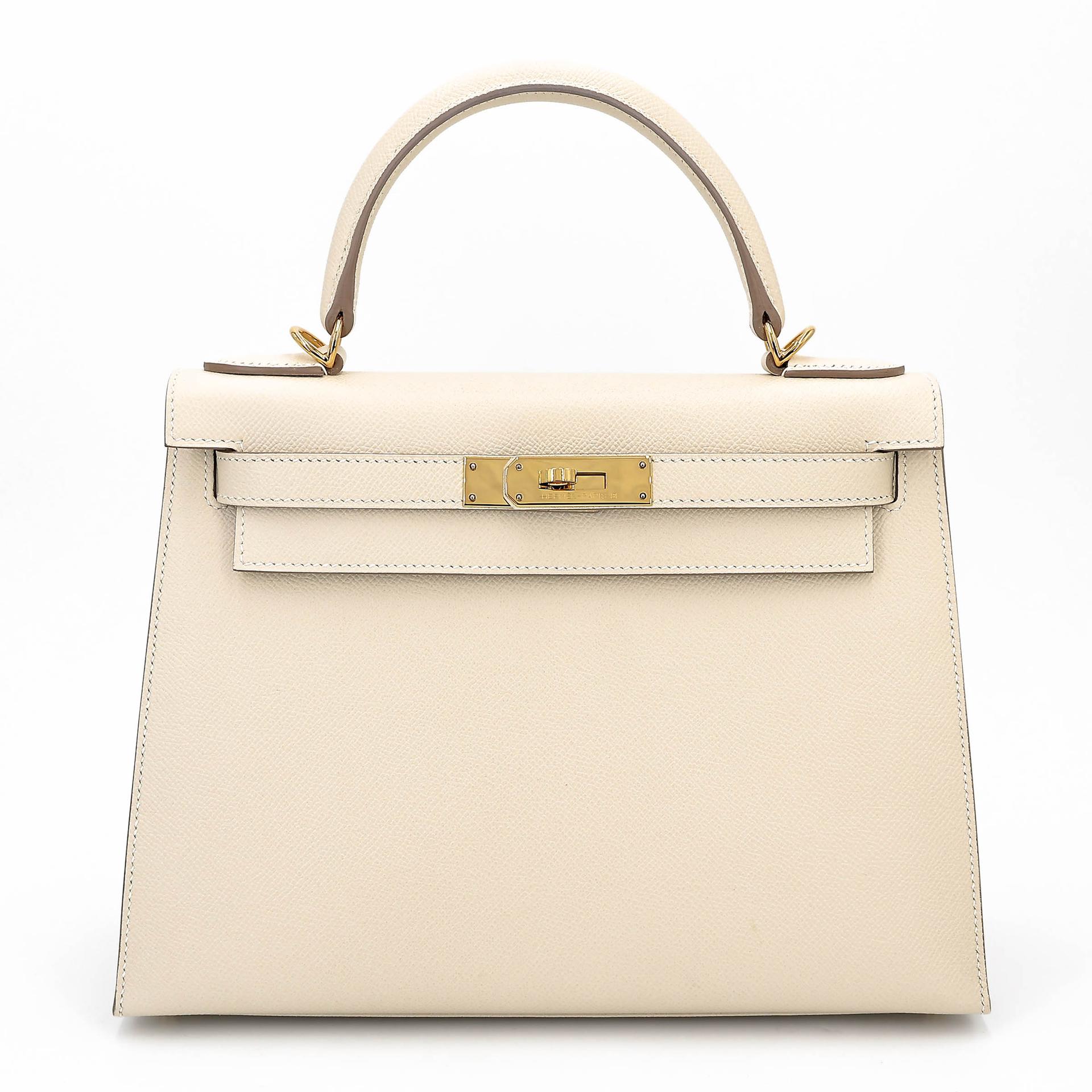 ランク SA HERMÈS エルメス ケリー28 セリエ クレ (10) エプソン ゴールド金具 Y刻印 (2020) - 1