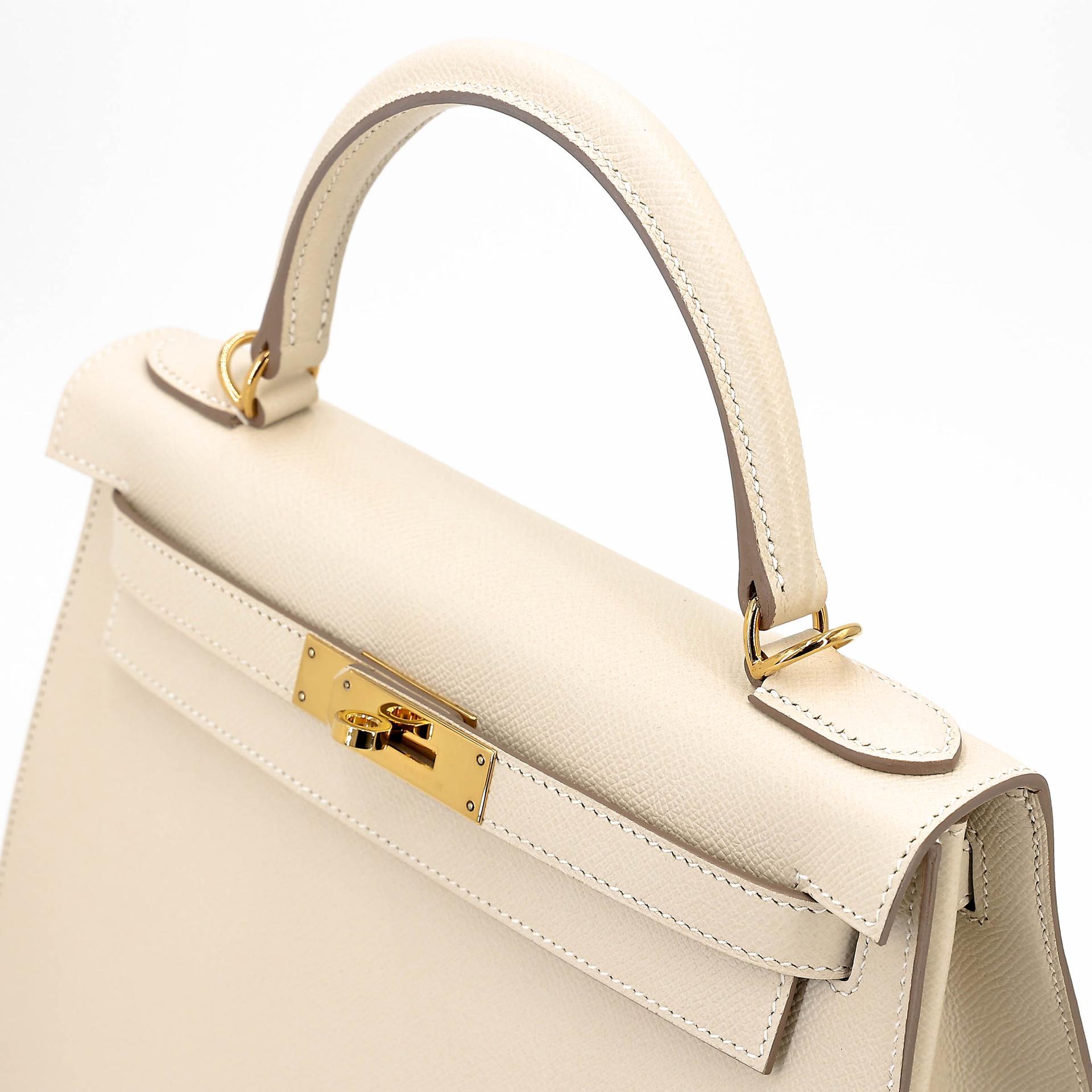 ランク SA HERMÈS エルメス ケリー28 セリエ クレ (10) エプソン ゴールド金具 Y刻印 (2020) - 3