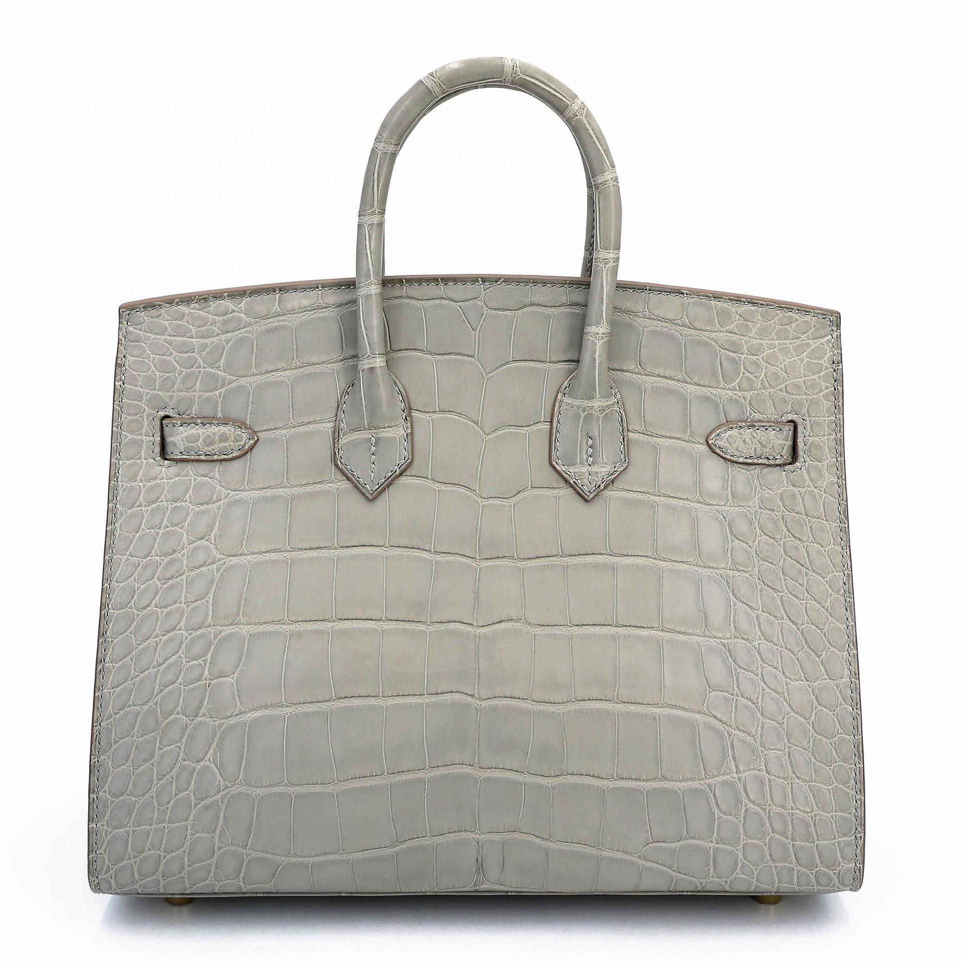 Birkin 25 Sellier Gris Perle (80)