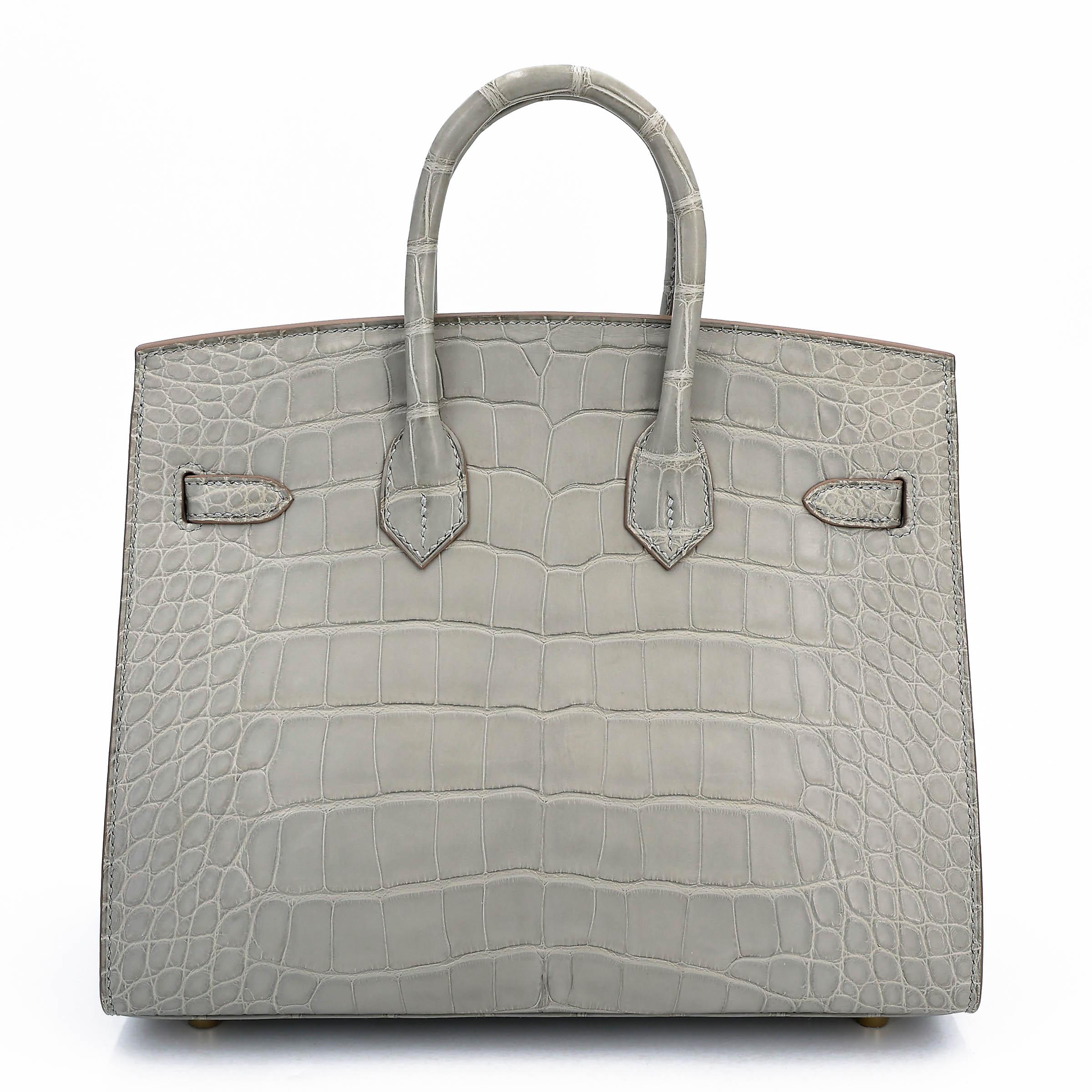 Birkin 25 Sellier Gris Perle (80)