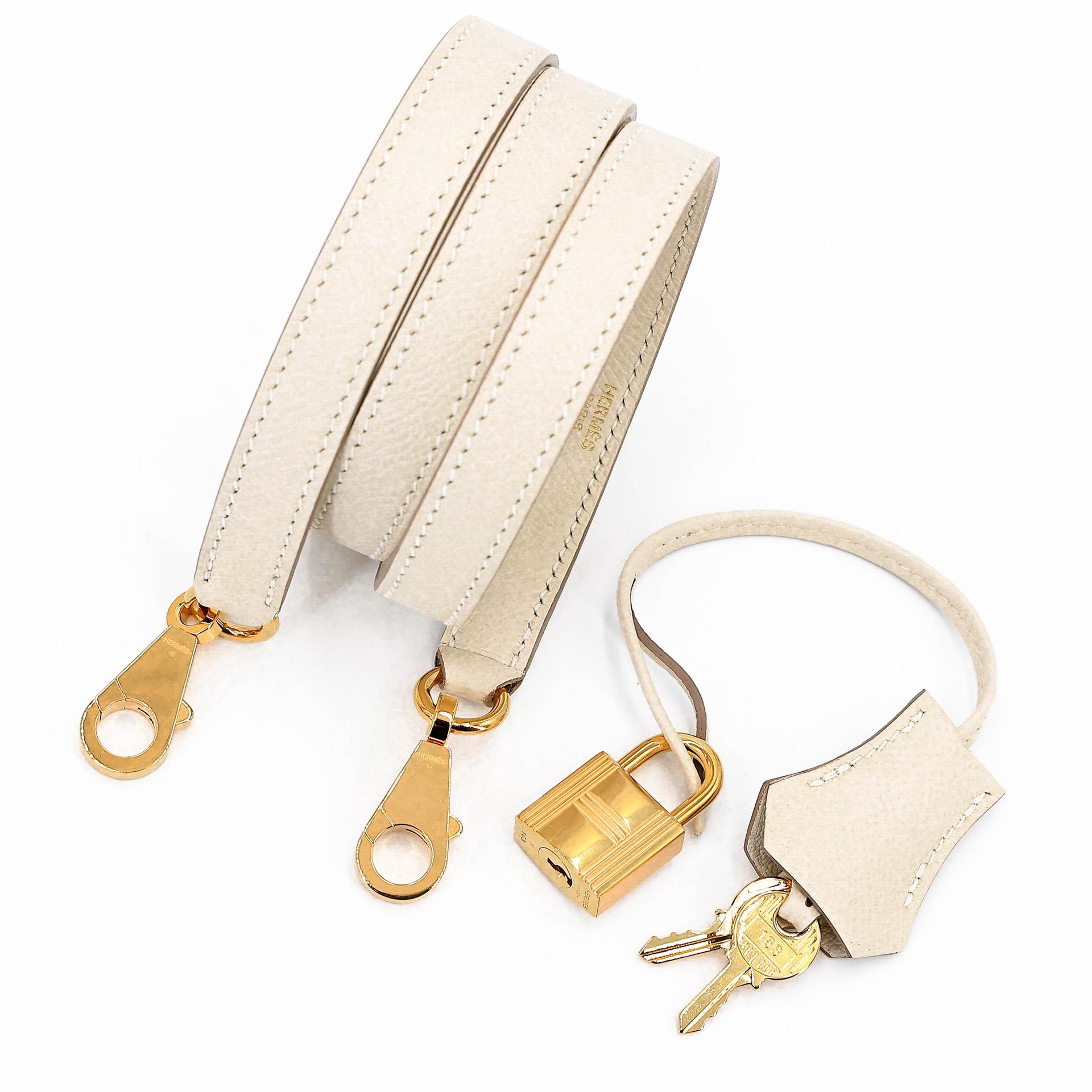 ランク SA HERMÈS エルメス ケリー28 セリエ クレ (10) エプソン ゴールド金具 Y刻印 (2020) - 23