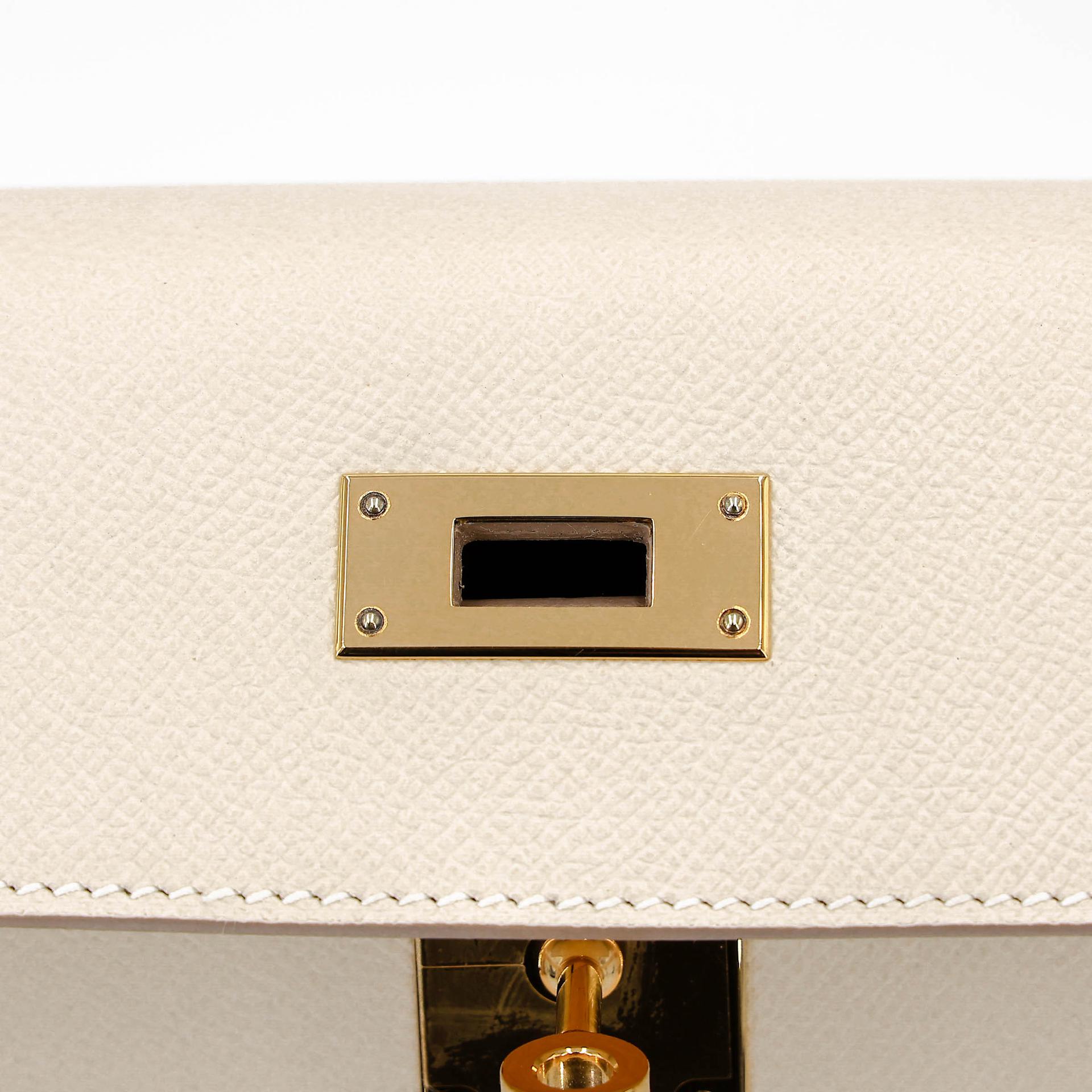 ランク SA HERMÈS エルメス ケリー28 セリエ クレ (10) エプソン ゴールド金具 Y刻印 (2020) - 14