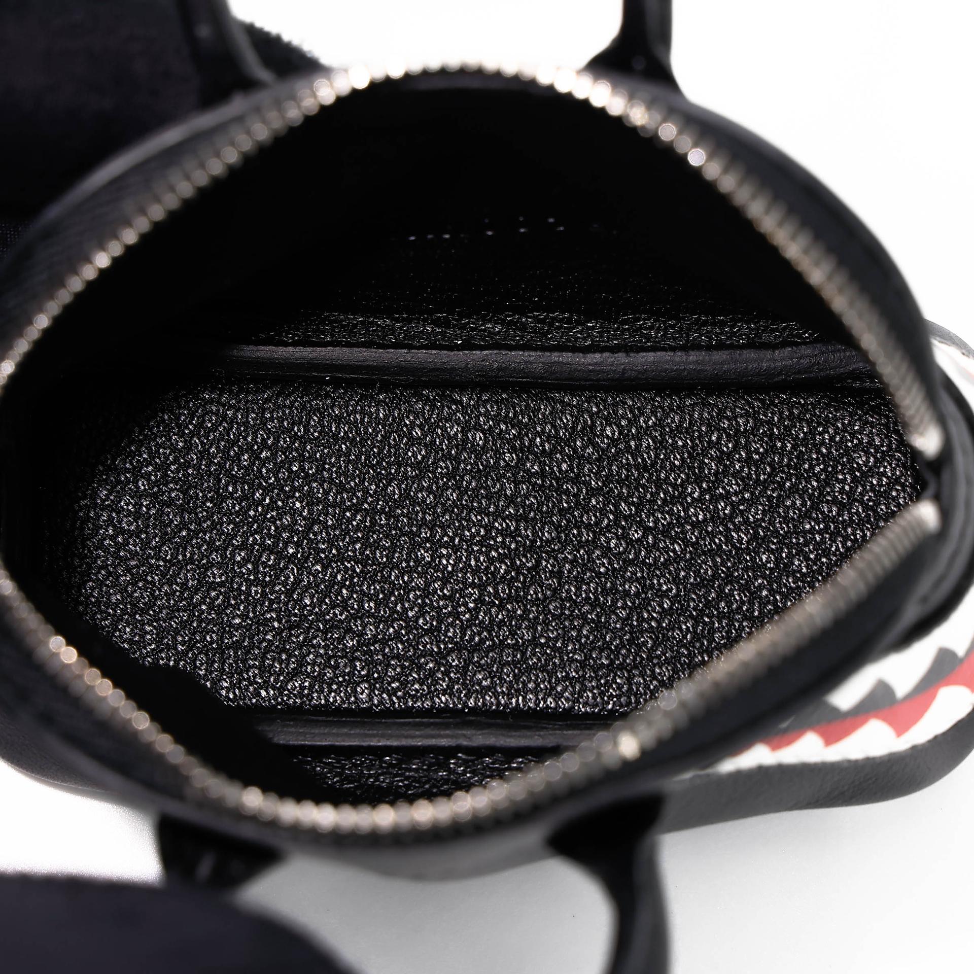 Brand New ( Rank N ) HERMÈS Bolide Shark charm Noir (89) Swift Palladium hardware W (2024) - 14
