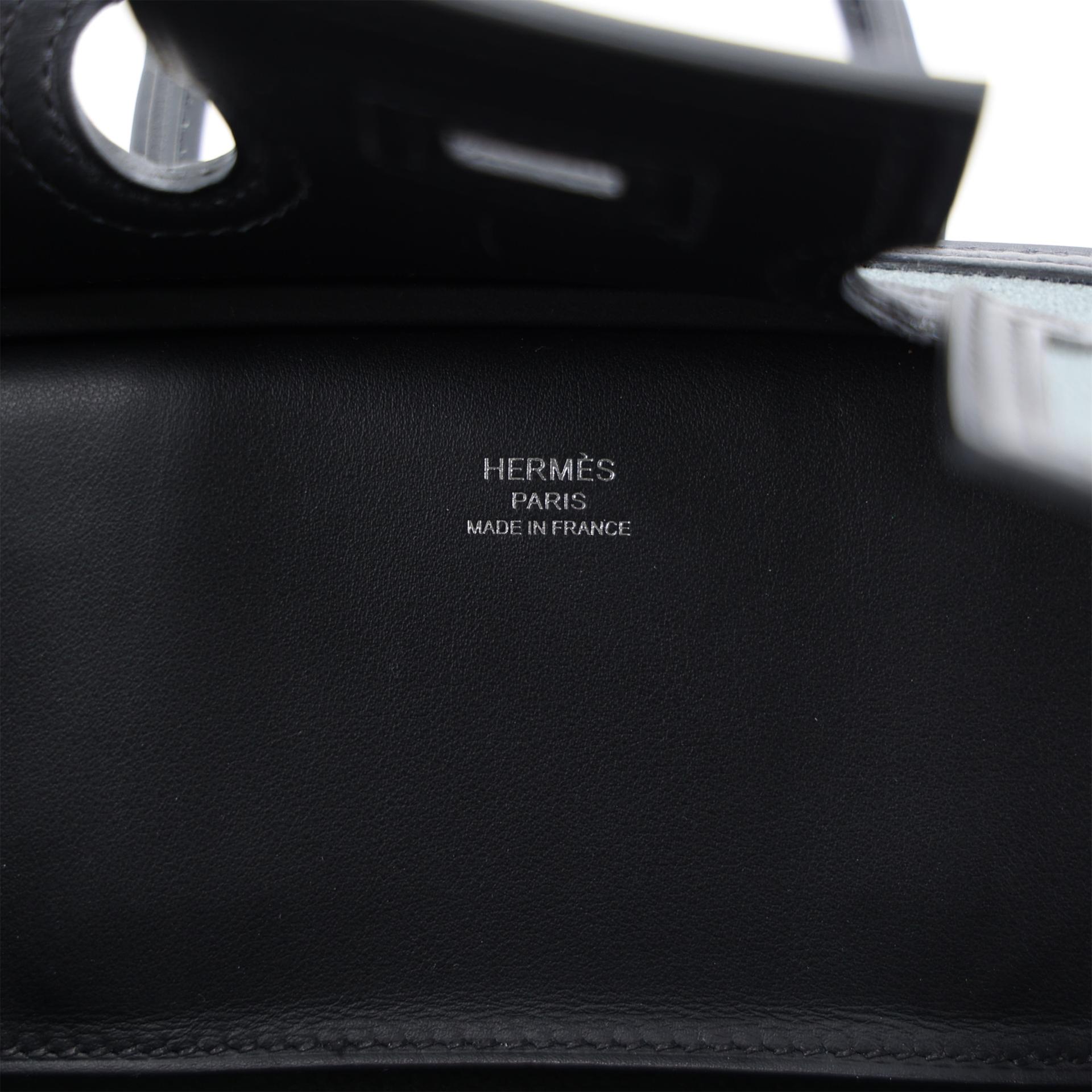 Brand New ( Rank N ) HERMÈS Limited Edition Birkin Cargo 25 Vert Mangrove (Q0) Noir (89) Toile Goeland canvas Swift Palladium hardware K (2025) - 14