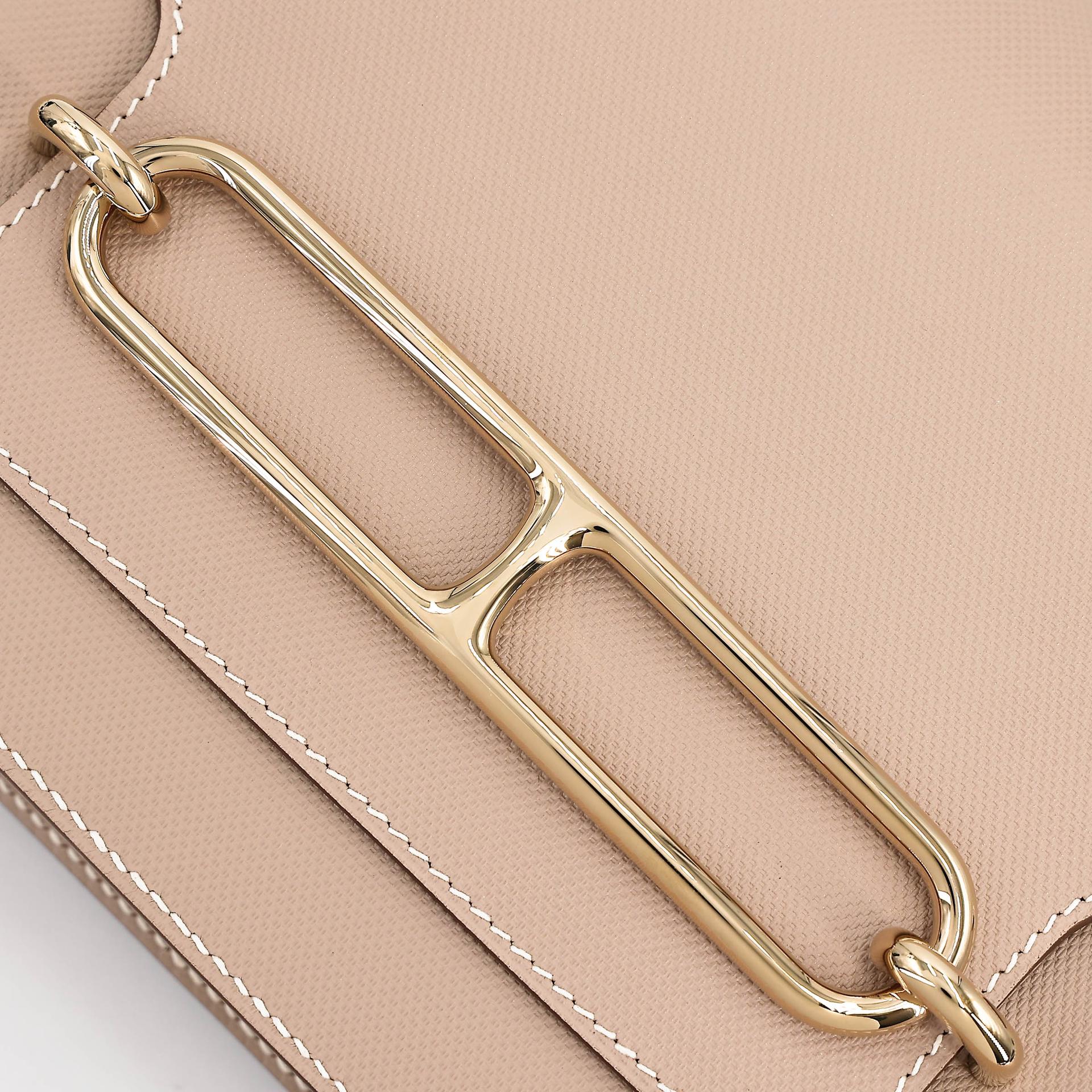 Unused ( Rank NS ) HERMÈS Roulis 23 Argile (1F) Grain d`H Permabrass hardware Square Q (2013) - 10