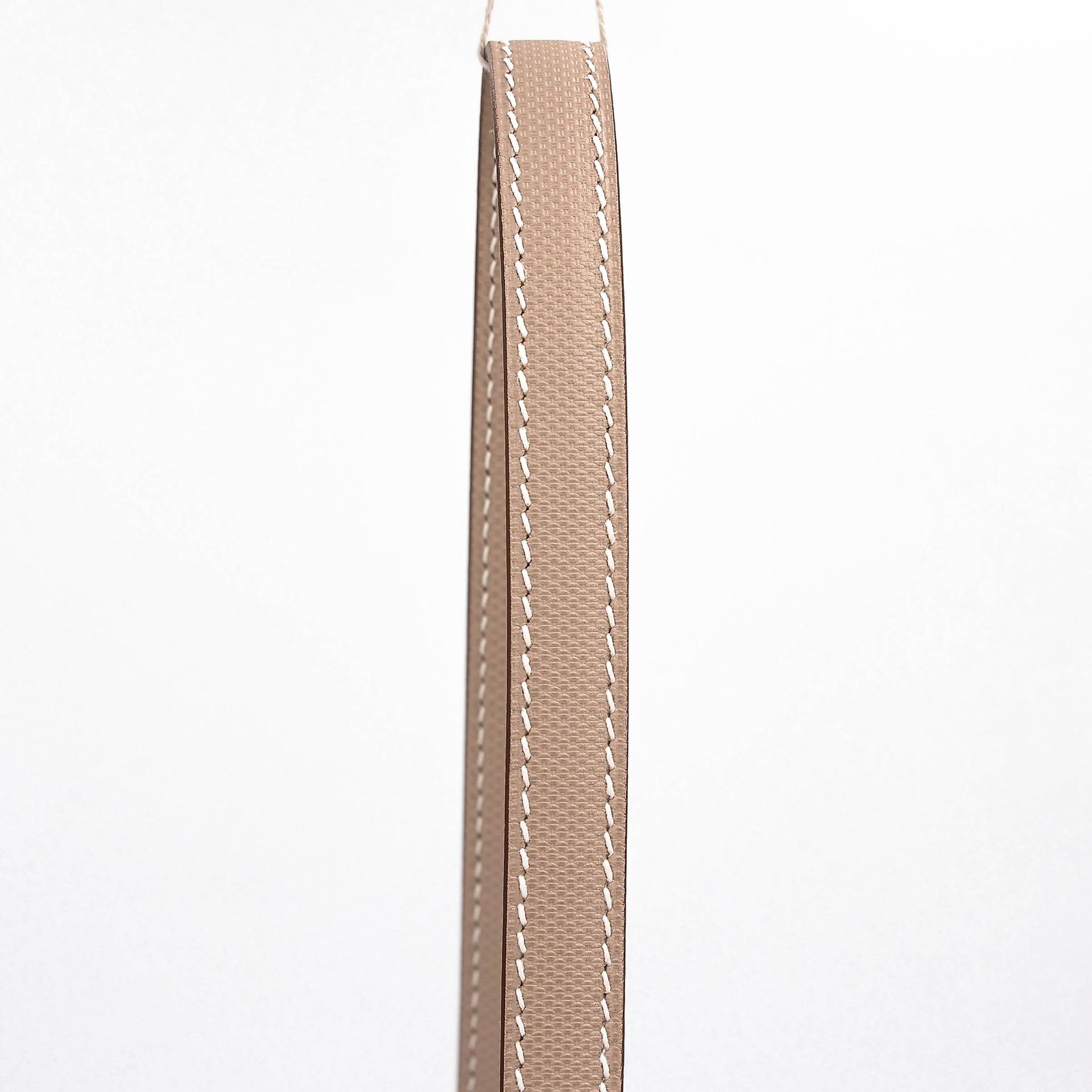Unused ( Rank NS ) HERMÈS Roulis 23 Argile (1F) Grain d`H Permabrass hardware Square Q (2013) - 3