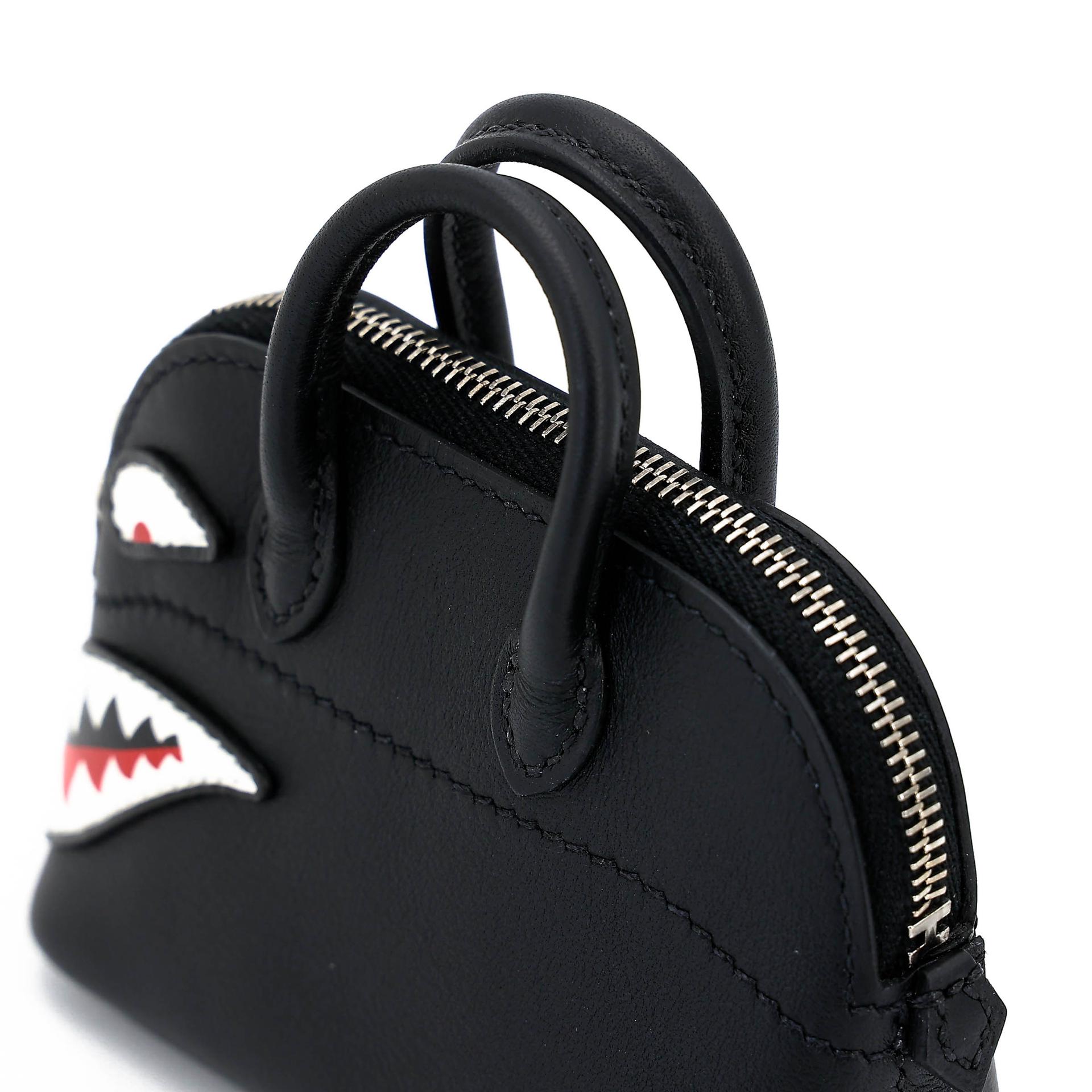 Brand New ( Rank N ) HERMÈS Bolide Shark charm Noir (89) Swift Palladium hardware W (2024) - 5