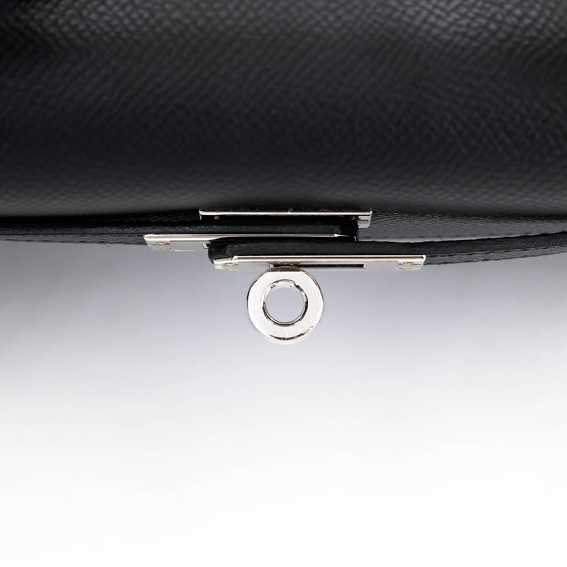 ランク SA HERMÈS エルメス ケリー25 セリエ ブラック (89) エプソン シルバー金具 Z刻印 (2021) - 14