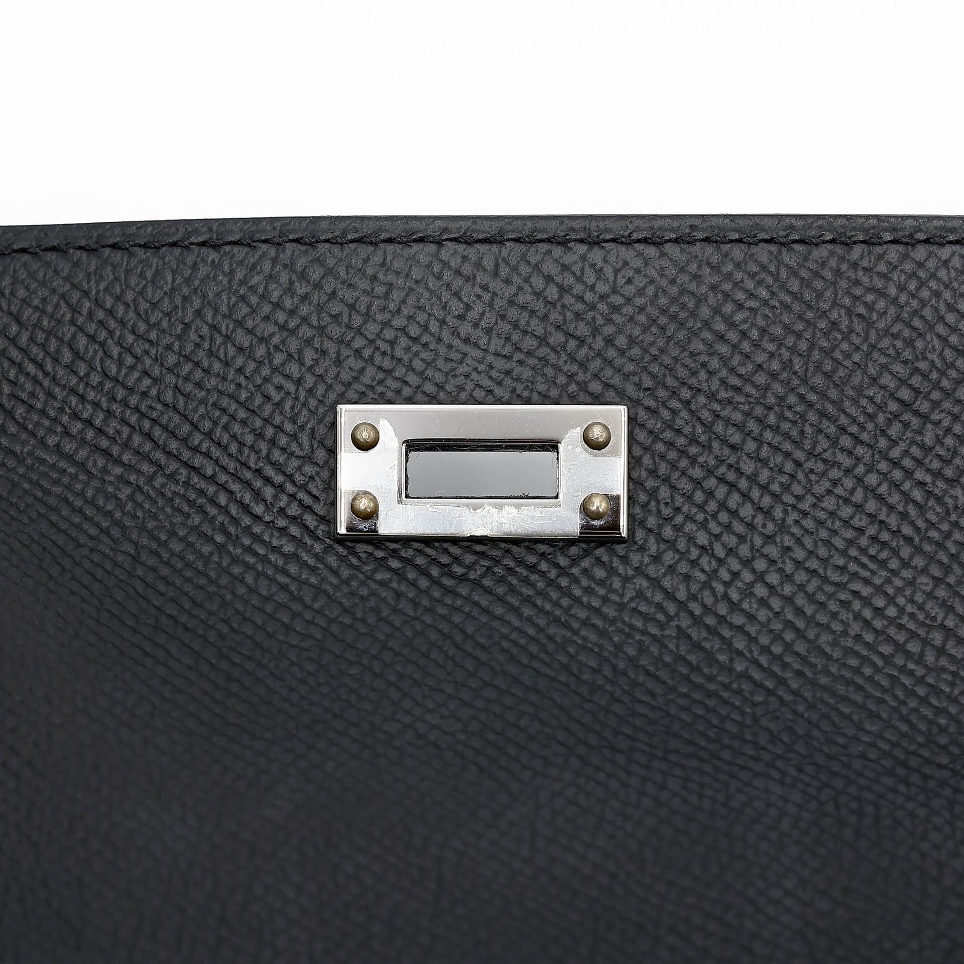 ランク SA HERMÈS エルメス ケリー25 セリエ ブラック (89) エプソン シルバー金具 Z刻印 (2021) - 16