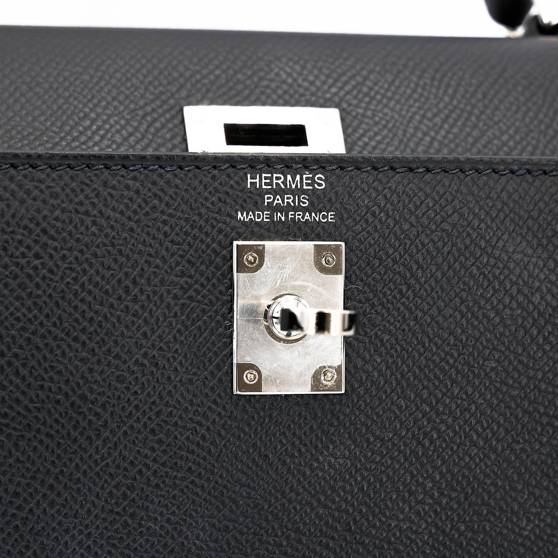 ランク SA HERMÈS エルメス ケリー25 セリエ ブラック (89) エプソン シルバー金具 Z刻印 (2021) - 18