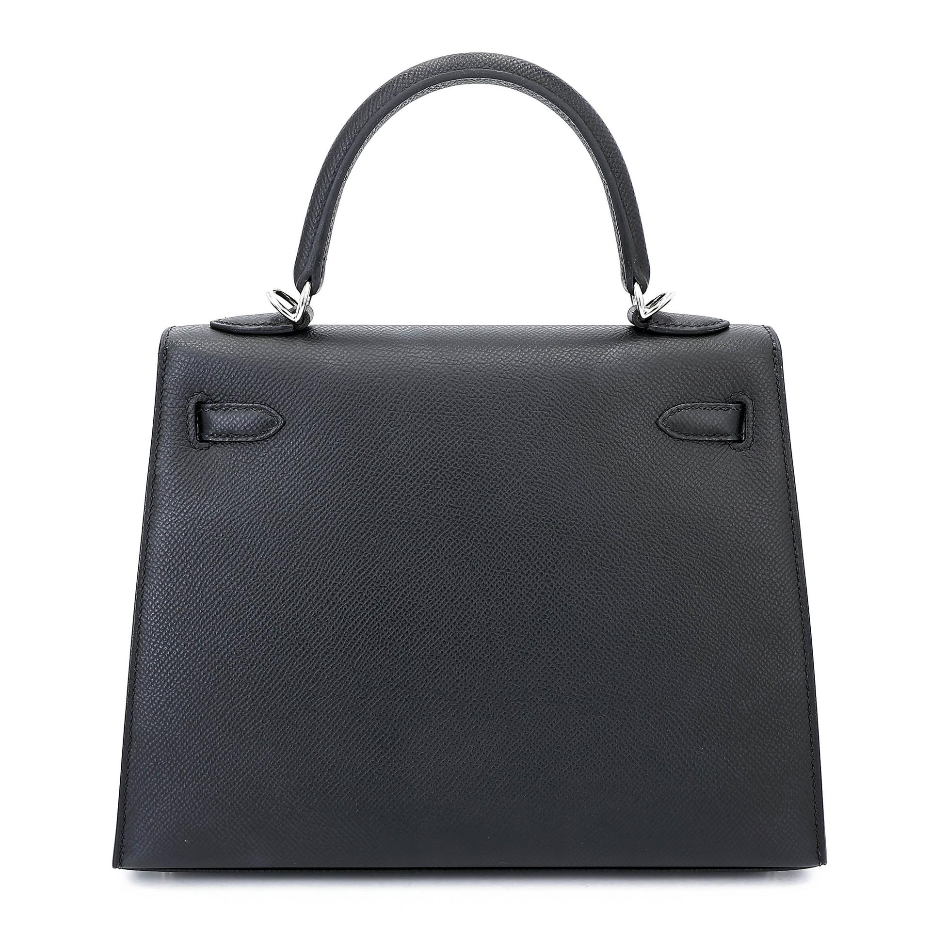 ランク SA HERMÈS エルメス ケリー25 セリエ ブラック (89) エプソン シルバー金具 Z刻印 (2021) - 2