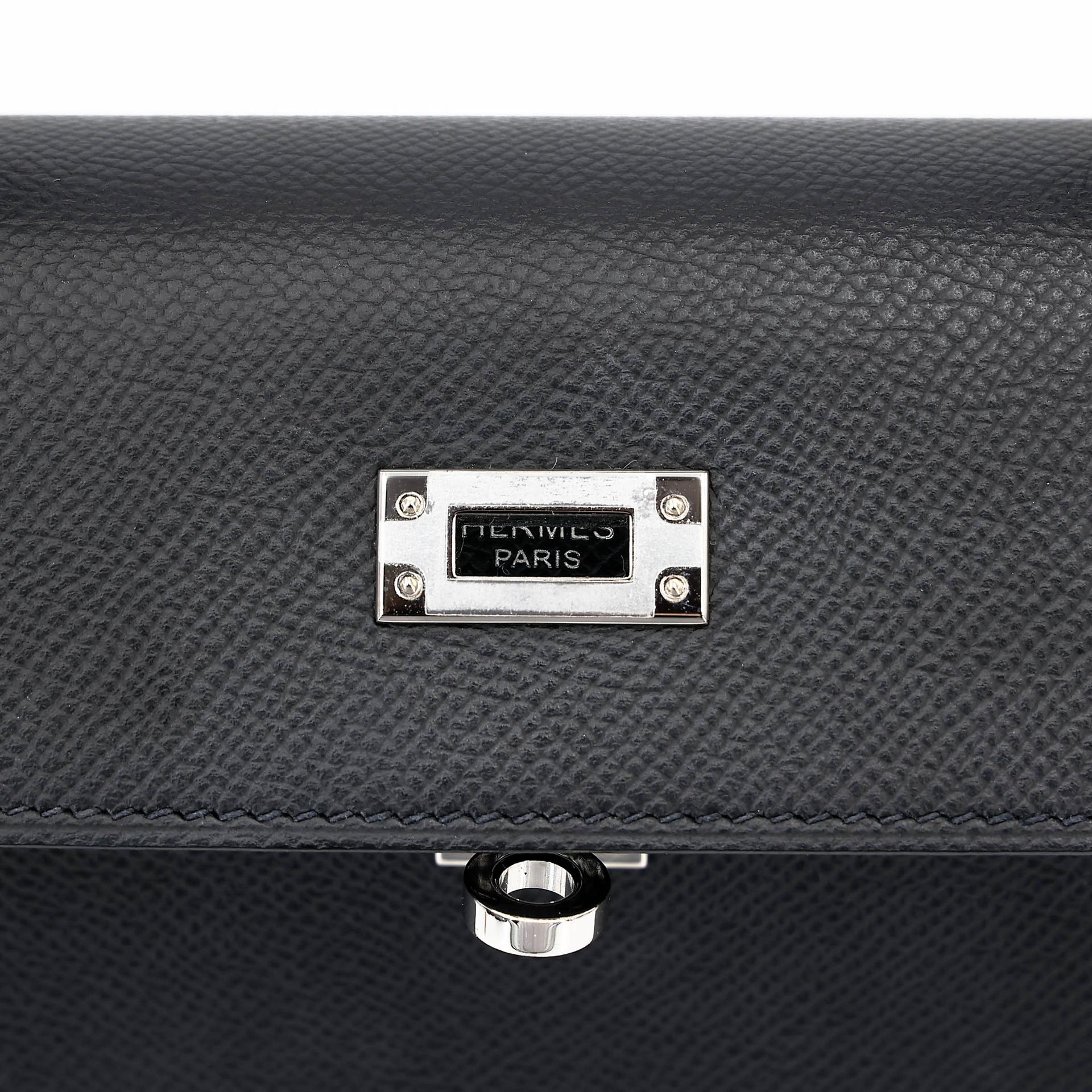 ランク SA HERMÈS エルメス ケリー25 セリエ ブラック (89) エプソン シルバー金具 Z刻印 (2021) - 15