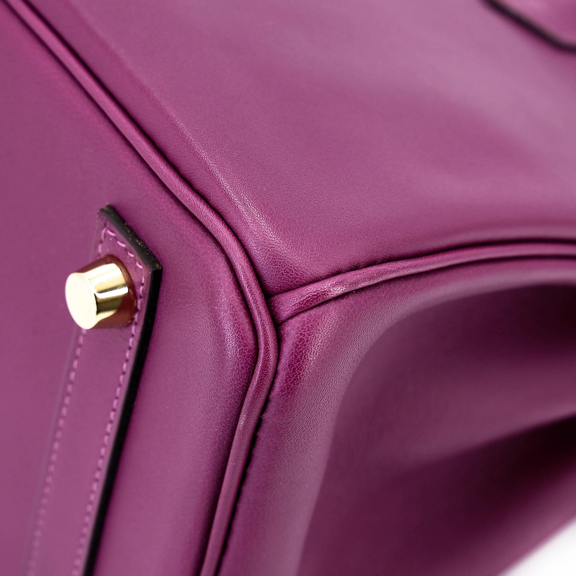 Very Good ( Rank A) HERMÈS Birkin 25 Anemone (P9) Swift Gold hardware D (2019) - 10