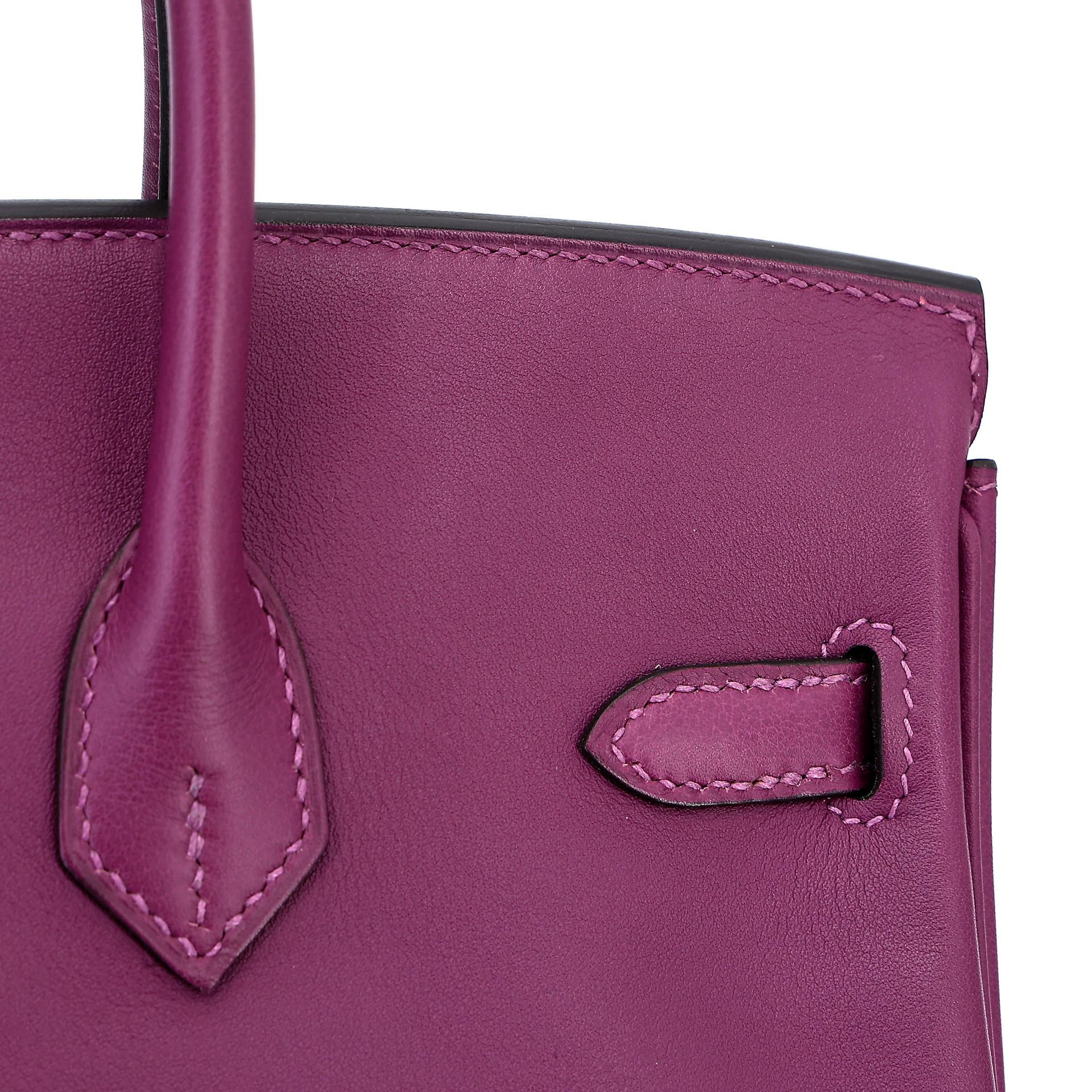 Very Good ( Rank A) HERMÈS Birkin 25 Anemone (P9) Swift Gold hardware D (2019) - 17