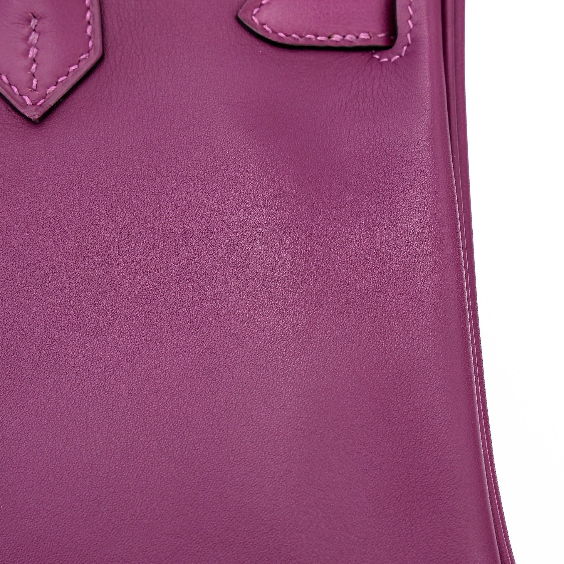 Very Good ( Rank A) HERMÈS Birkin 25 Anemone (P9) Swift Gold hardware D (2019) - 14