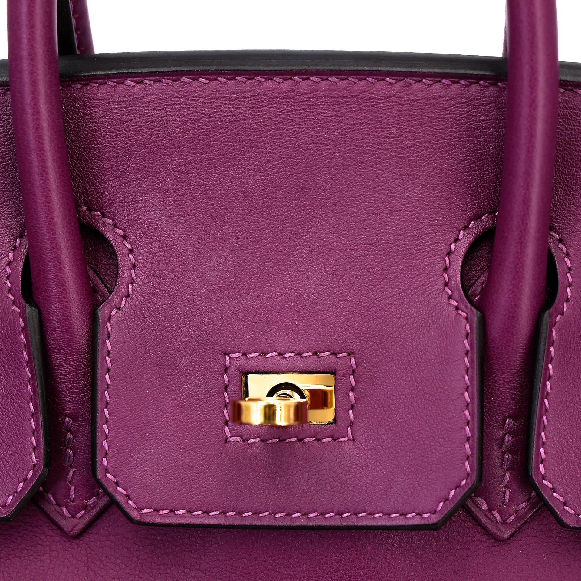 Very Good ( Rank A) HERMÈS Birkin 25 Anemone (P9) Swift Gold hardware D (2019) - 21