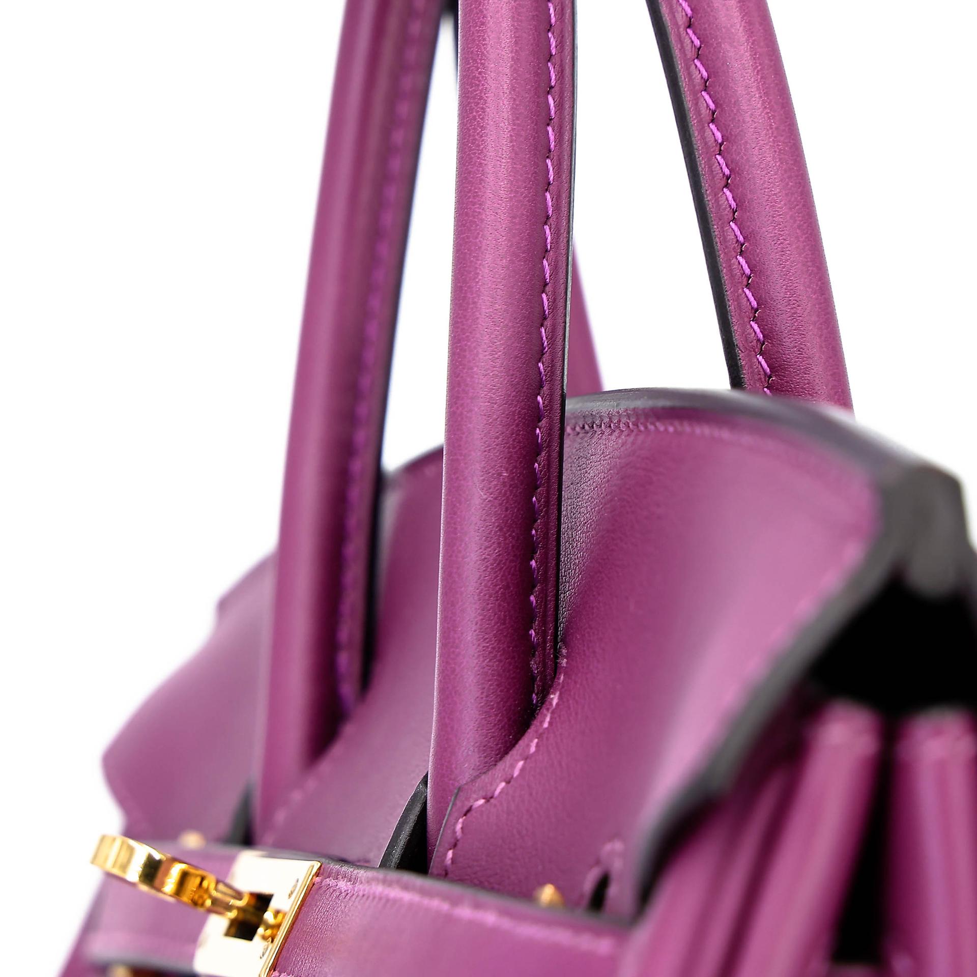 Very Good ( Rank A) HERMÈS Birkin 25 Anemone (P9) Swift Gold hardware D (2019) - 28