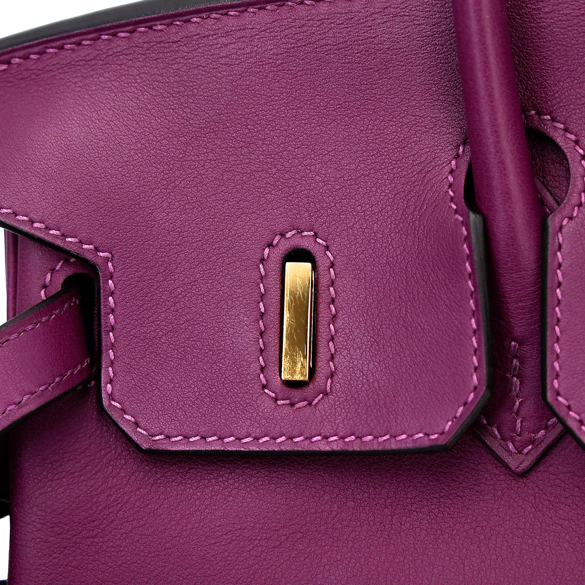 Very Good ( Rank A) HERMÈS Birkin 25 Anemone (P9) Swift Gold hardware D (2019) - 24