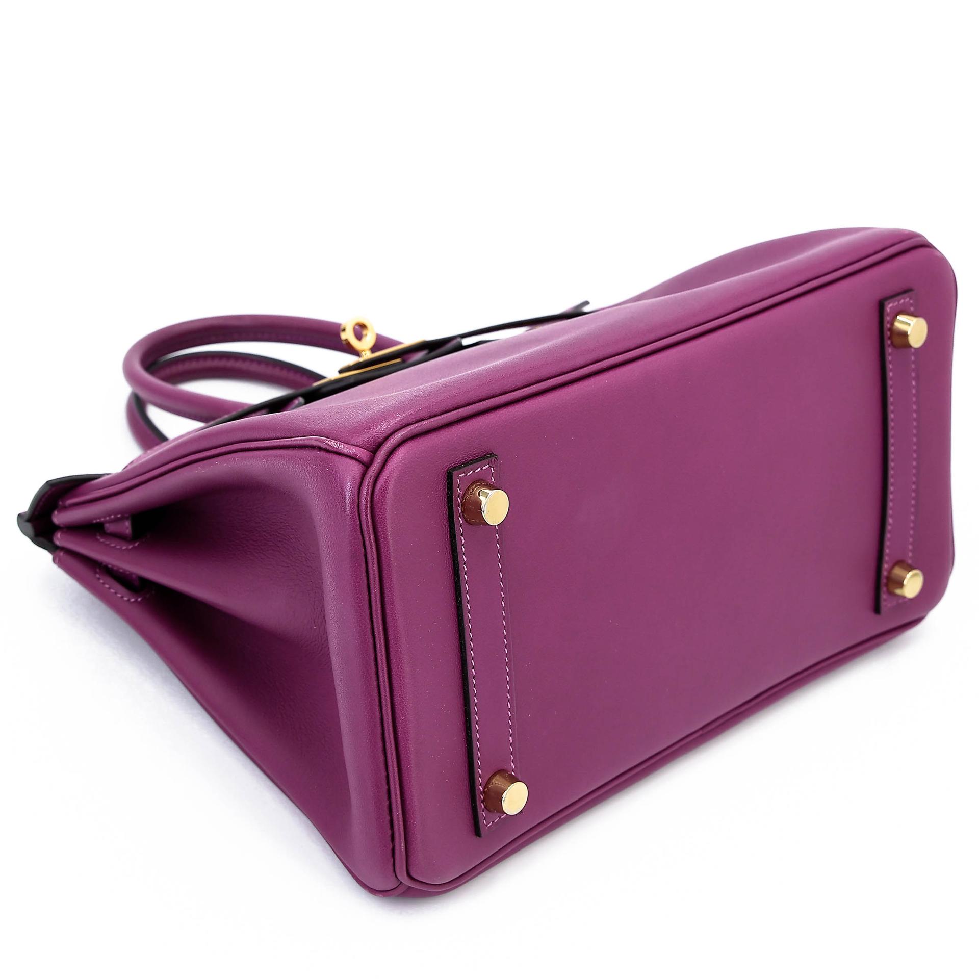Very Good ( Rank A) HERMÈS Birkin 25 Anemone (P9) Swift Gold hardware D (2019) - 5