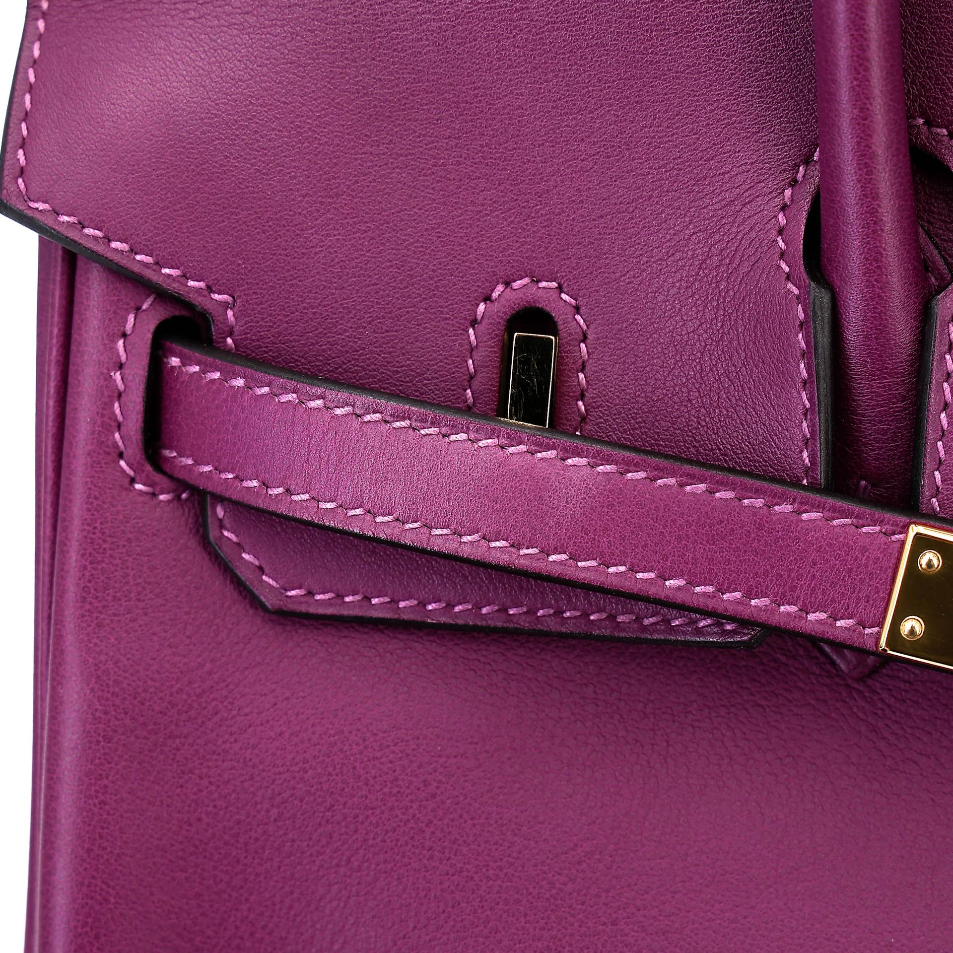 Very Good ( Rank A) HERMÈS Birkin 25 Anemone (P9) Swift Gold hardware D (2019) - 22