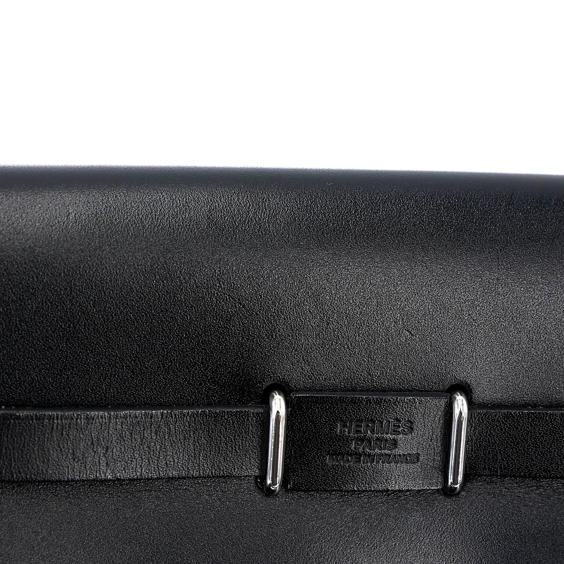 Excellent ( Rank SA ) HERMÈS Herbag Zip Mini 20 Noir (89) Vert Moyen (65) Vache Hunter Toile H Viking canvas Palladium hardware K (2025) - 15