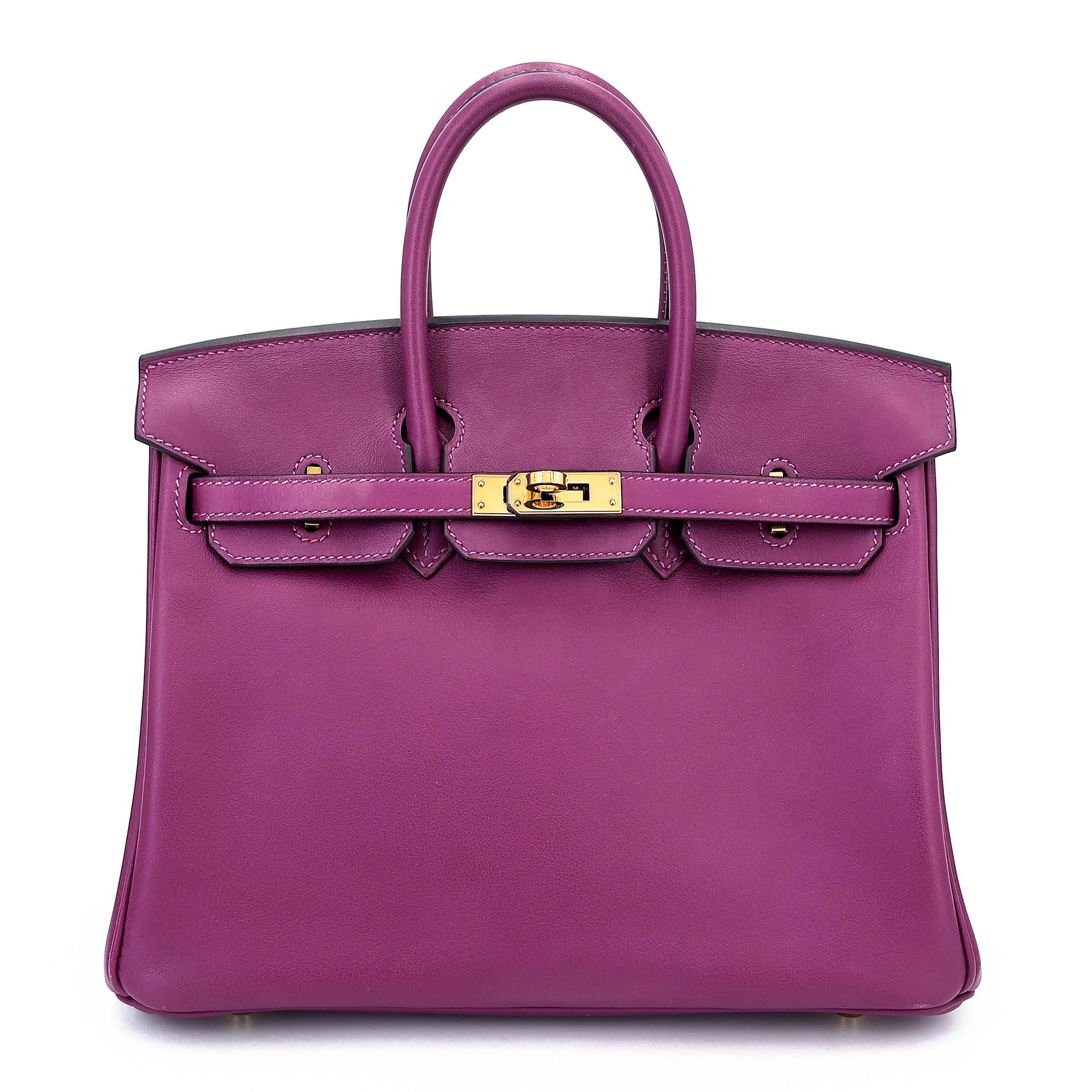 Very Good ( Rank A) HERMÈS Birkin 25 Anemone (P9) Swift Gold hardware D (2019) - 1