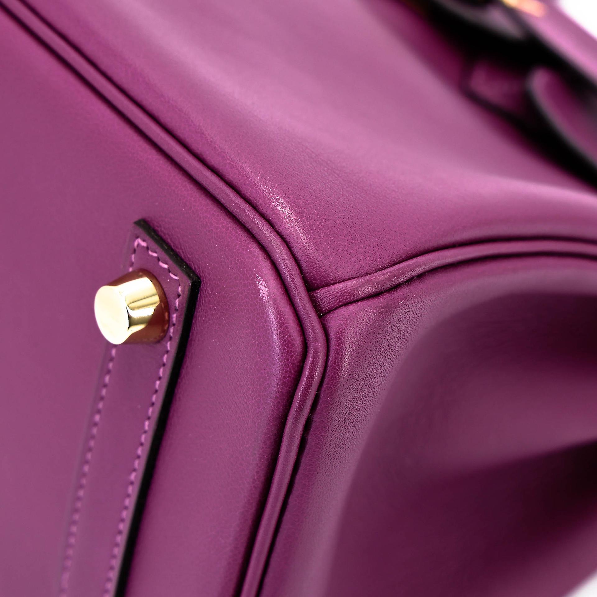 Very Good ( Rank A) HERMÈS Birkin 25 Anemone (P9) Swift Gold hardware D (2019) - 8