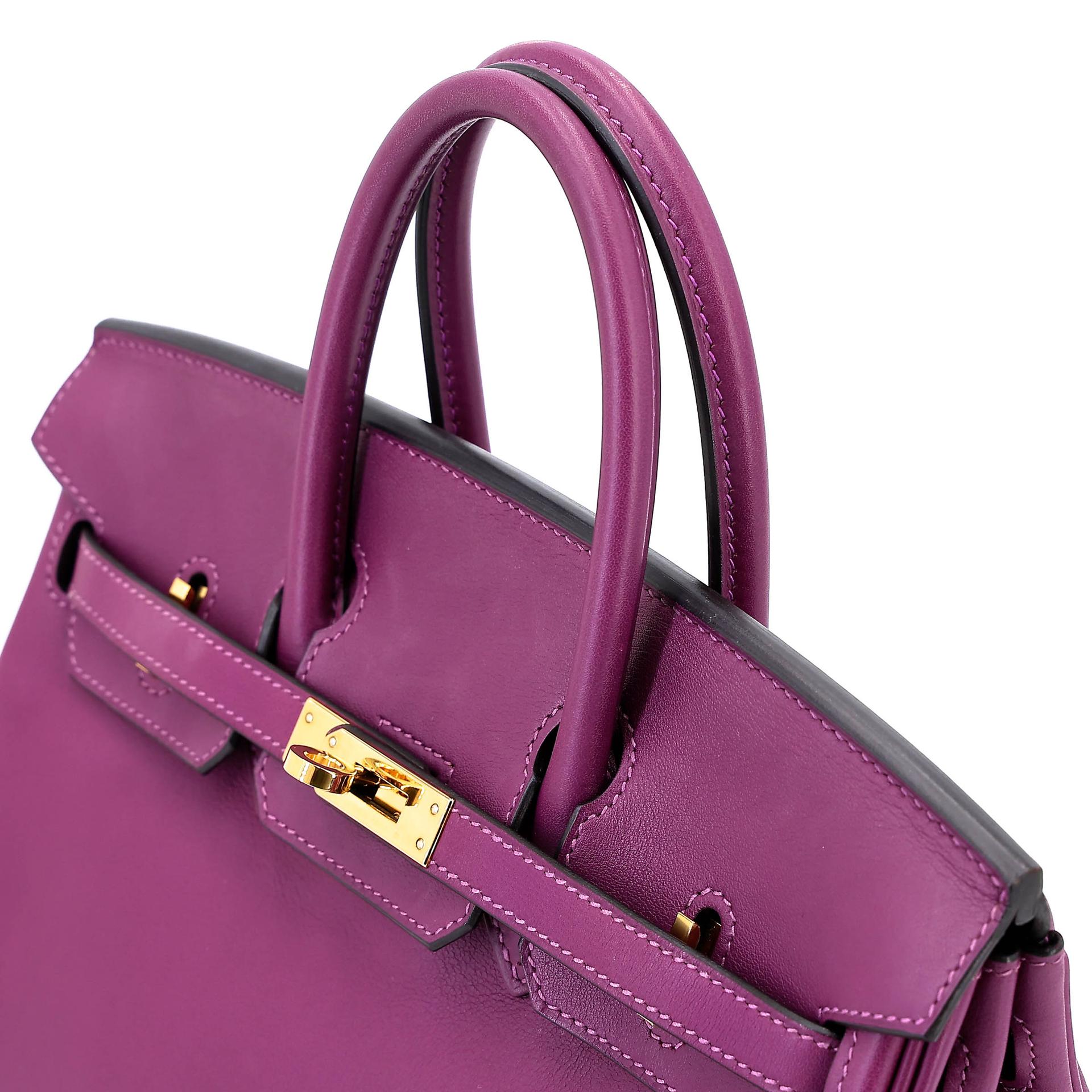 Very Good ( Rank A) HERMÈS Birkin 25 Anemone (P9) Swift Gold hardware D (2019) - 3