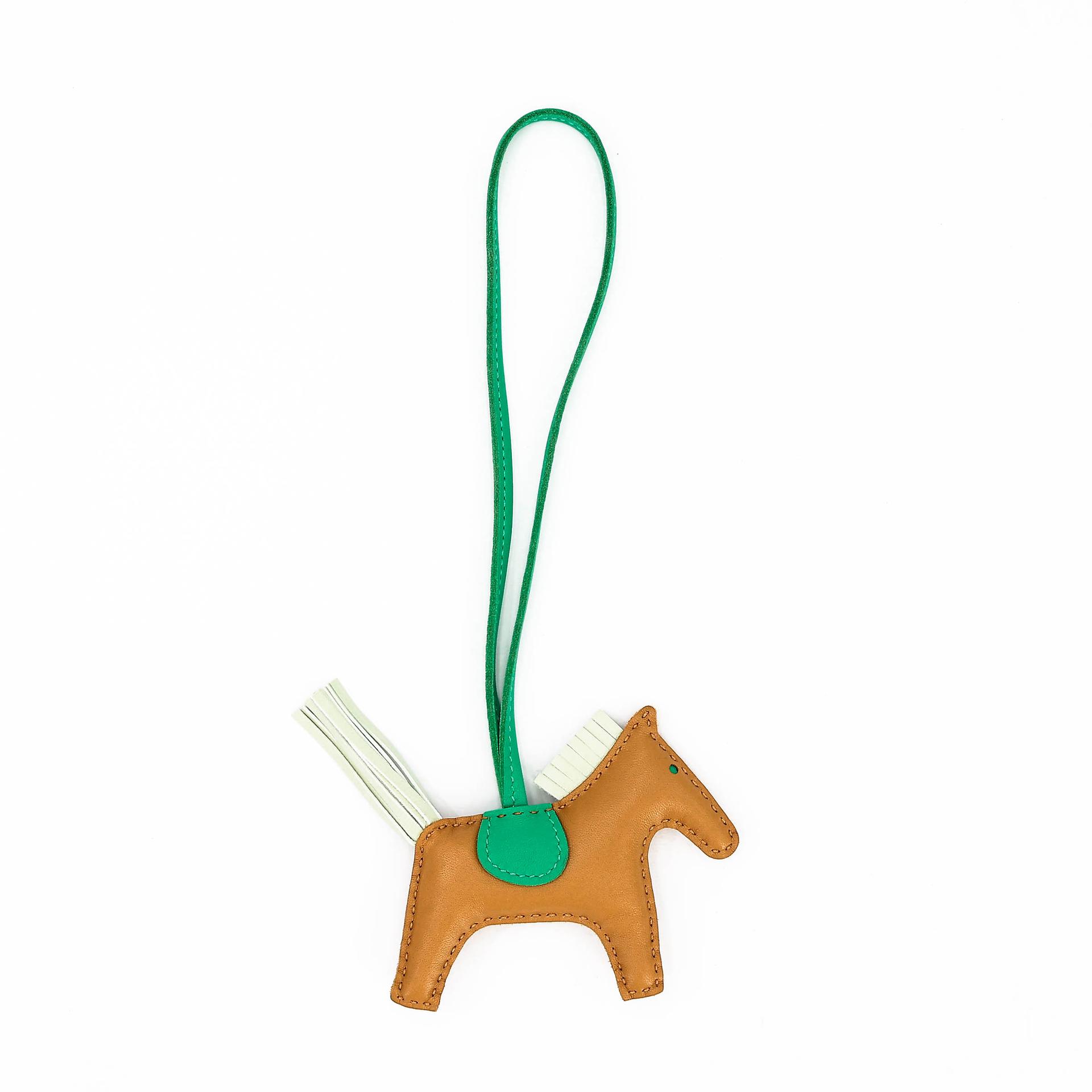 Unused ( Rank NS ) HERMÈS Rodeo PM Sesame (2S) Vert Fizz (0S) Menthe (6W) Agneau B (2023) - 5