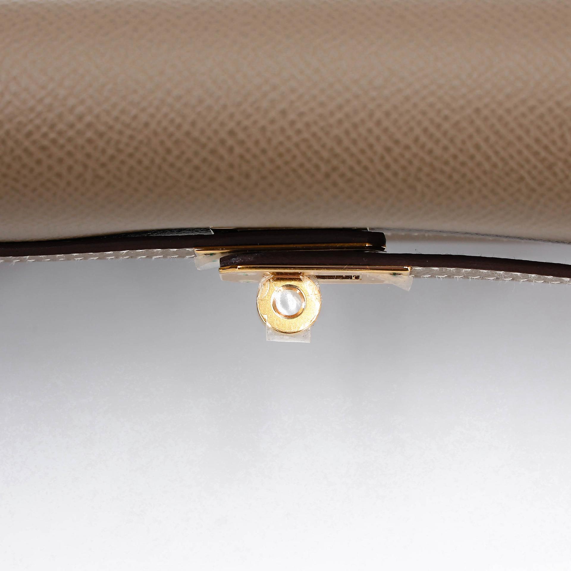 未使用保存品 HERMÈS 愛馬仕 Kelly To Go 錢包 18 大象灰 Etoupe Epsom皮 金扣 Z刻 2021年 - 9