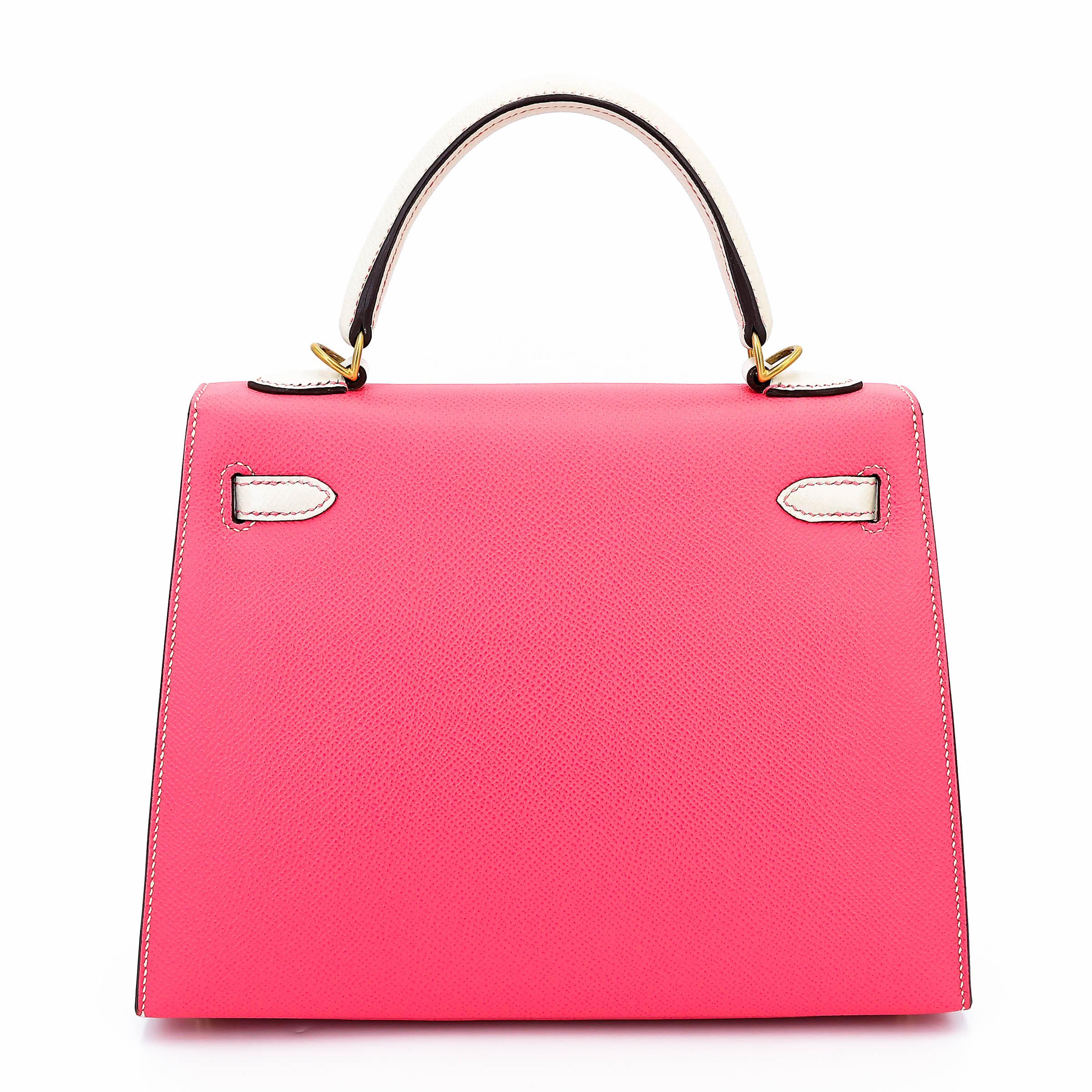 Kelly 25 HSS sellier Rose Azalee (8W) Nata (I2)
