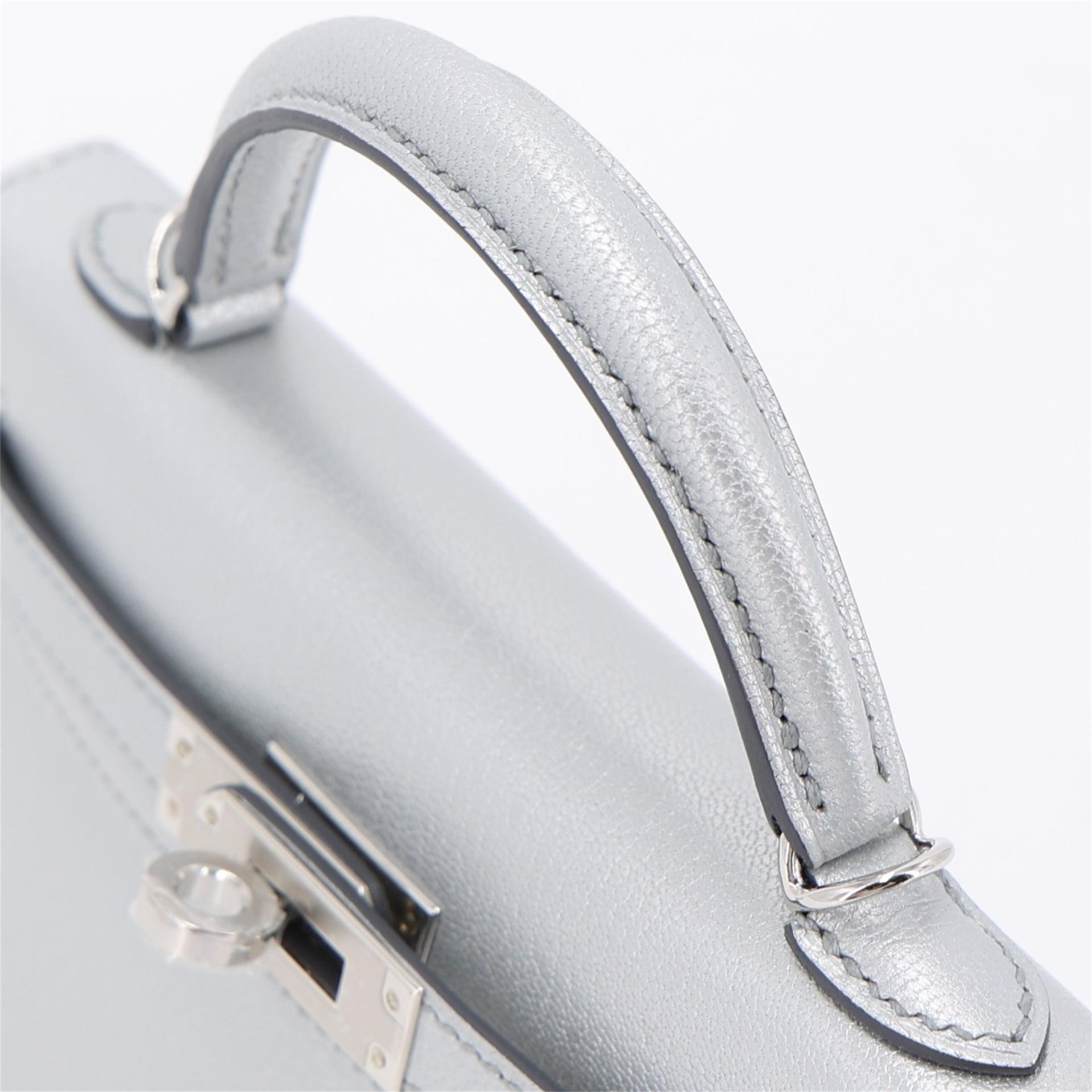 Brand New ( Rank N ) HERMÈS Mini Kelly II Argent (05) Chamkilight Palladium hardware K (2025) - 3