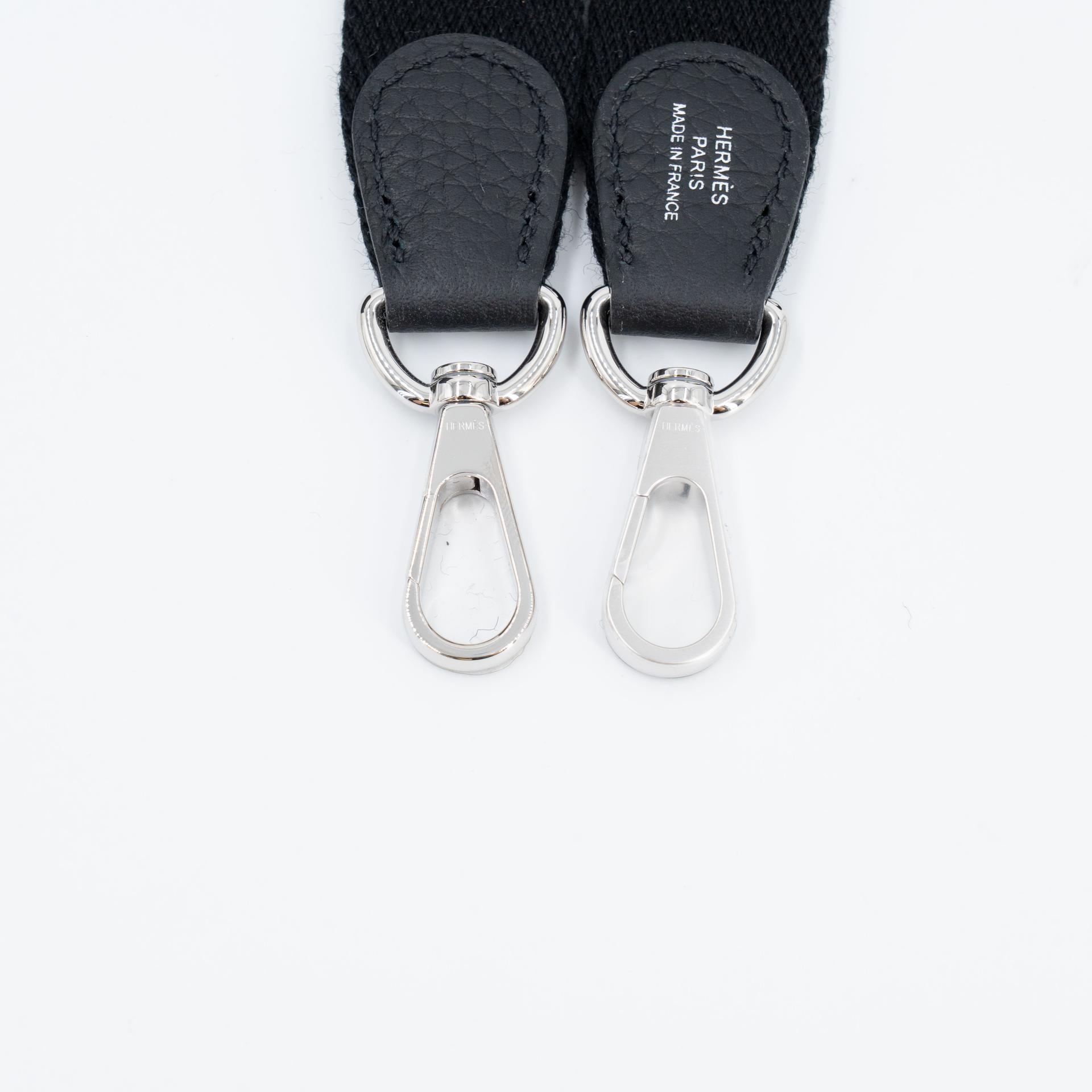 Unused ( Rank NS ) HERMÈS Mini Evelyne 16 Amazone 112cm Noir (89) Clemence Palladium hardware W (2024) - 14