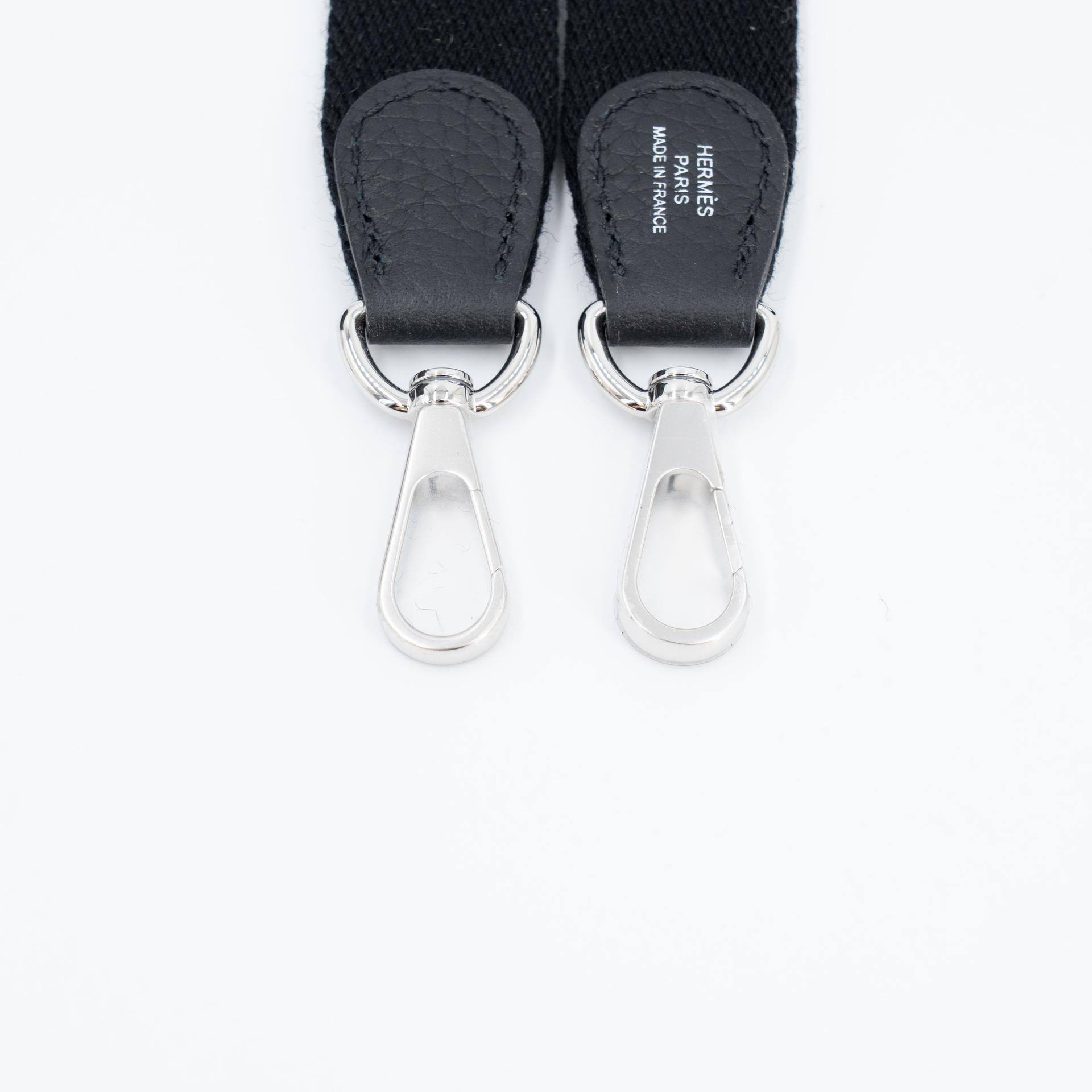 Unused ( Rank NS ) HERMÈS Mini Evelyne 16 Amazone 112cm Noir (89) Clemence Palladium hardware W (2024) - 15