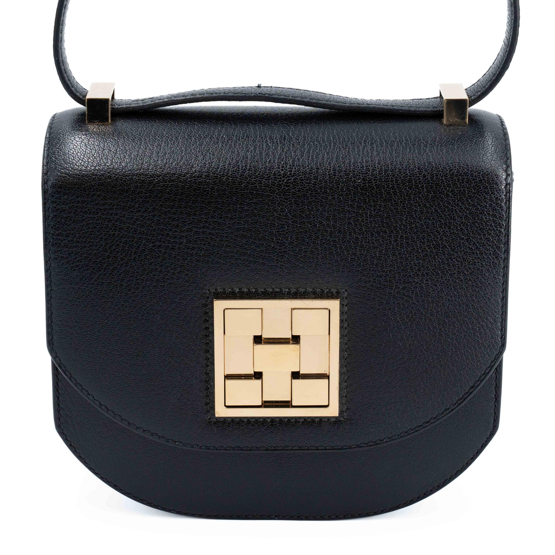 Very Good ( Rank A) HERMÈS Mosaique Mini Noir (89) Chamkila Gold hardware Y (2020) - 1