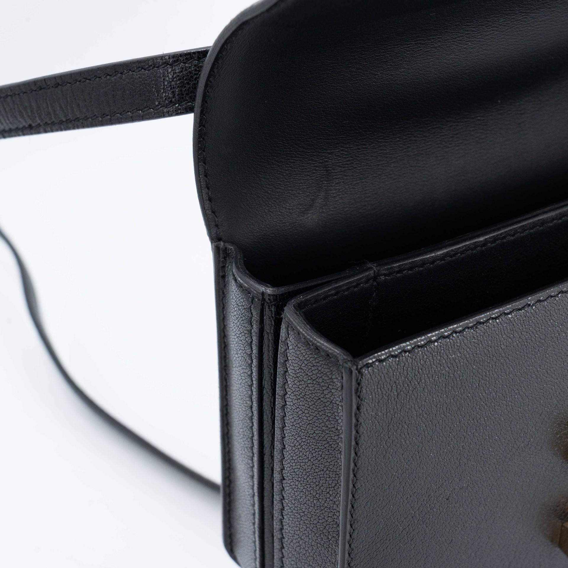 Very Good ( Rank A) HERMÈS Mosaique Mini Noir (89) Chamkila Gold hardware Y (2020) - 16