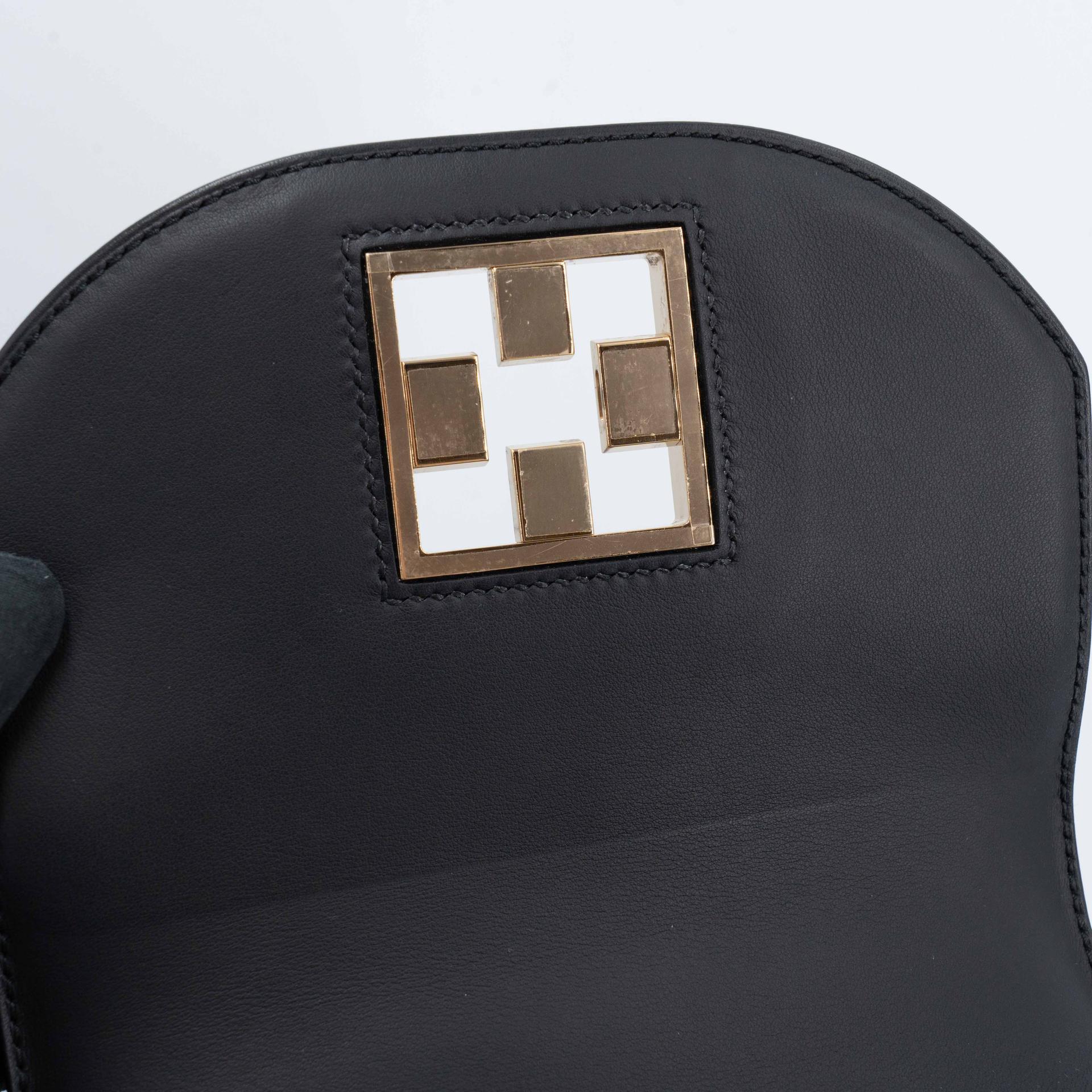 Very Good ( Rank A) HERMÈS Mosaique Mini Noir (89) Chamkila Gold hardware Y (2020) - 14