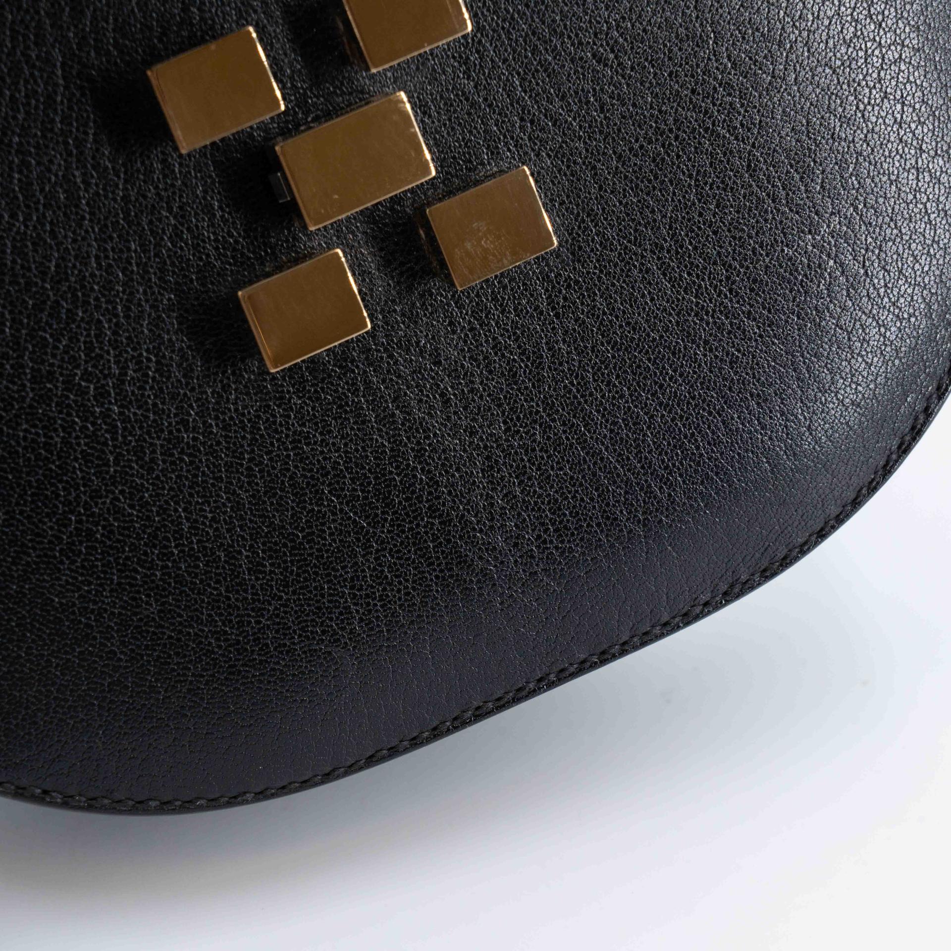 Very Good ( Rank A) HERMÈS Mosaique Mini Noir (89) Chamkila Gold hardware Y (2020) - 21
