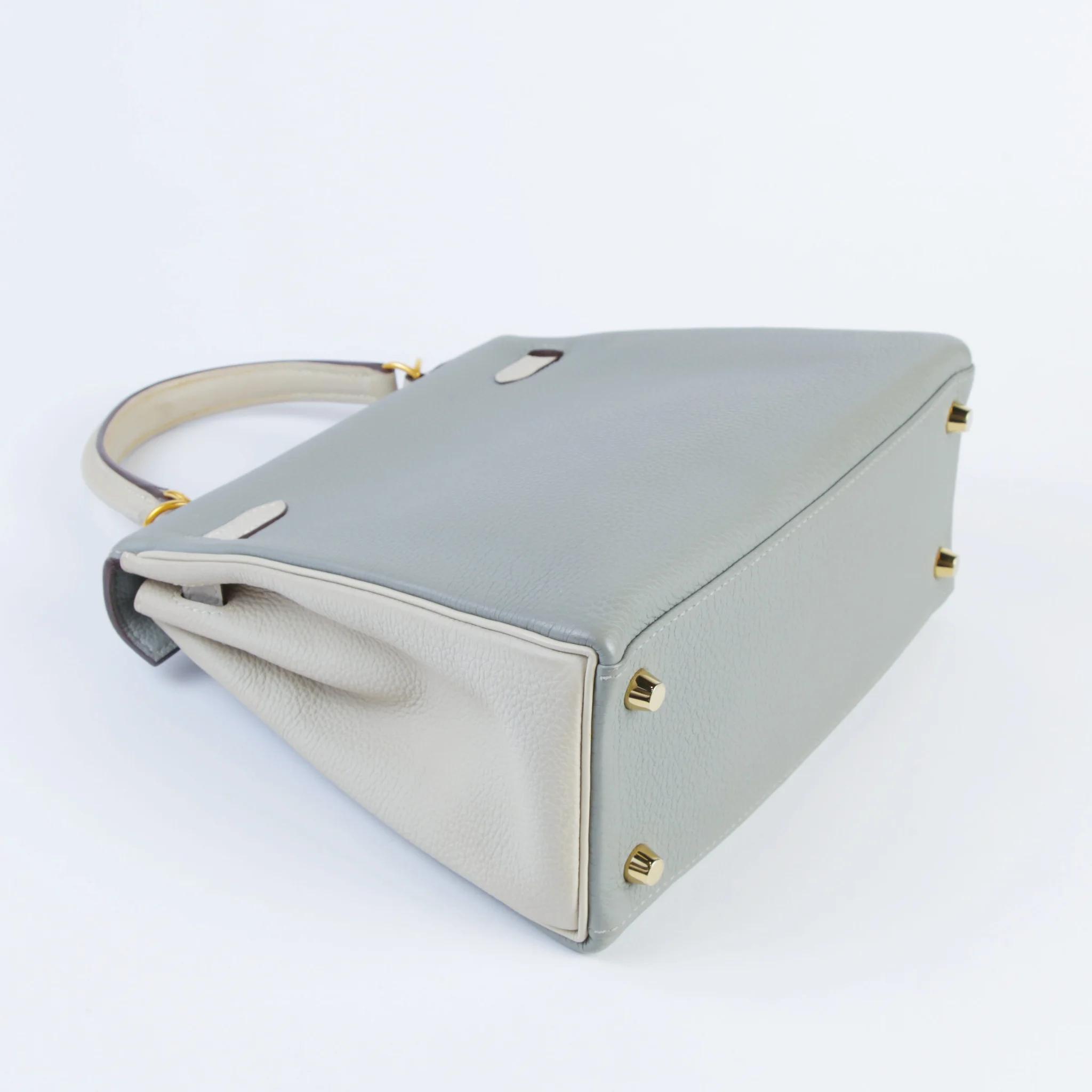 ランク AB HERMÈS エルメス スペシャルオーダー ケリー25 グリムエット (4Z) ベトン (8L) トゴ マットゴールド金具 C刻印 (2018) - 6