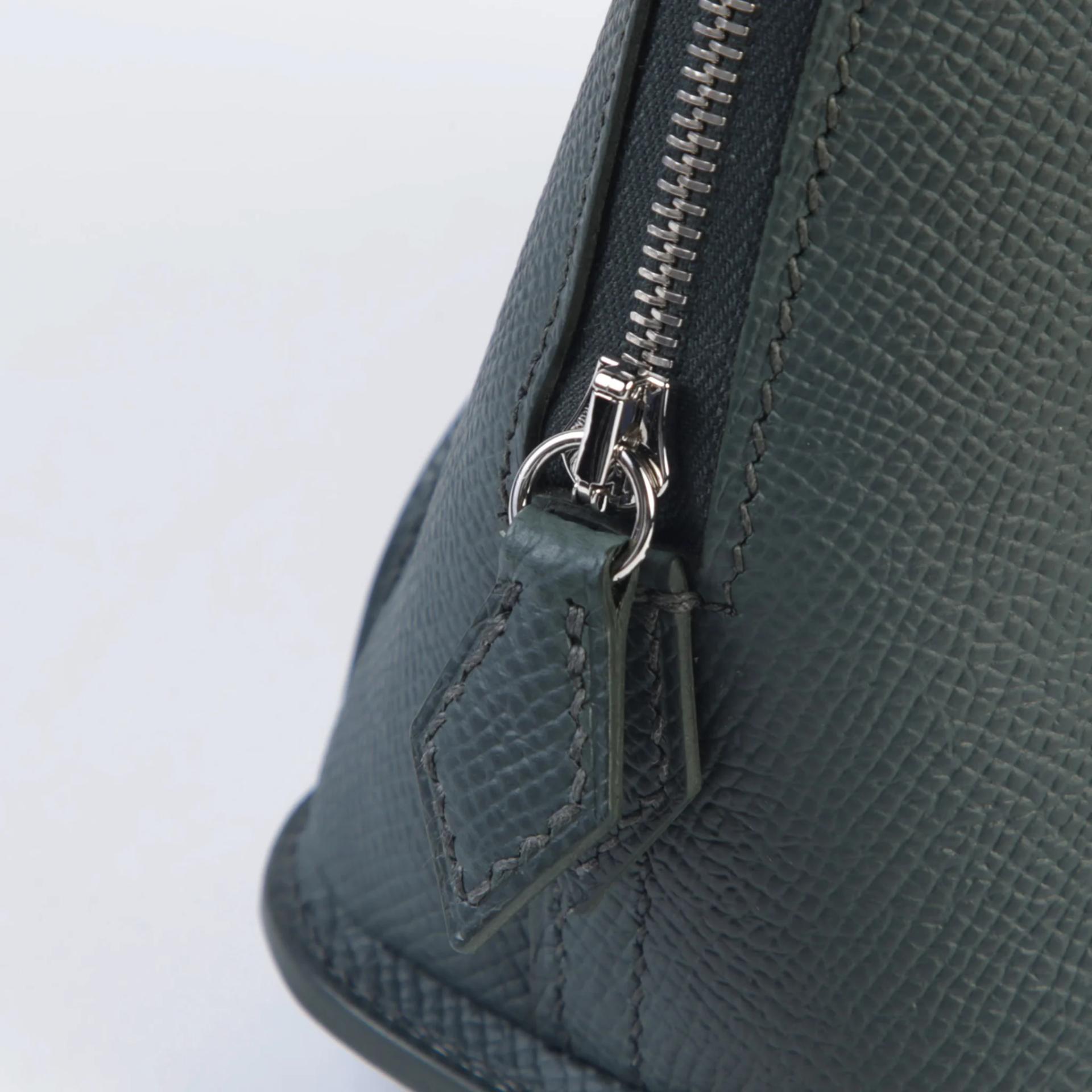 ランク N 新品 HERMÈS エルメス ボリード オンホイールズ ヴェールマングローブ (Q0) ヴェールヴェルティゴ (U4) エプソン シルバー金具 K刻印 (2025) - 8