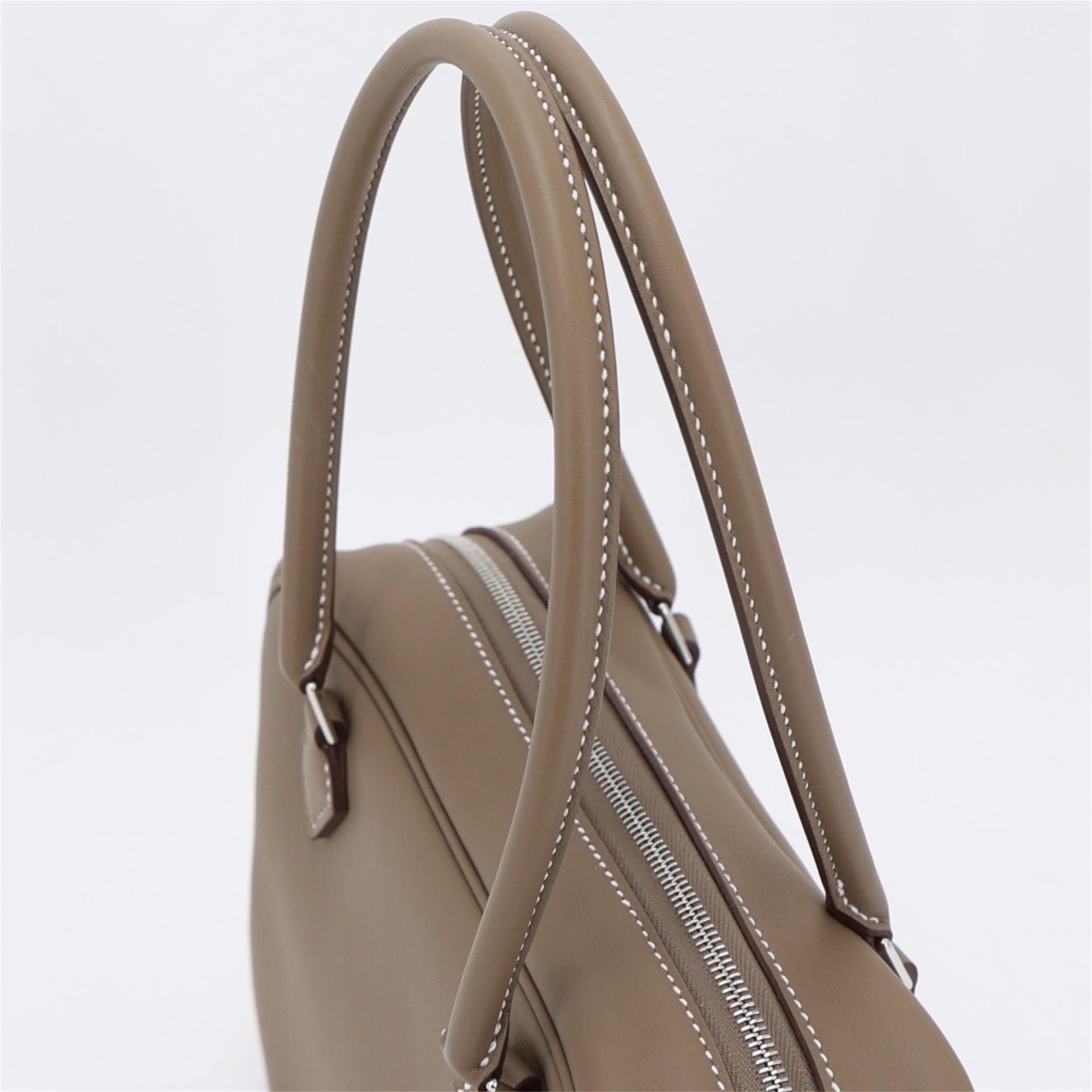 Brand New ( Rank N ) HERMÈS Plume Mini Etoupe (18) Swift Palladium hardware K (2025) - 3