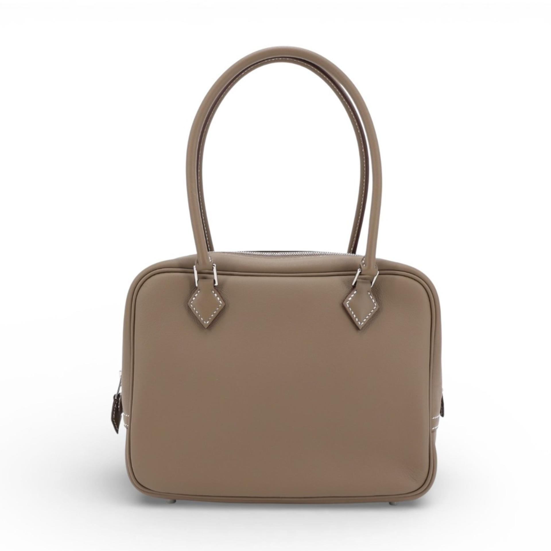 Brand New ( Rank N ) HERMÈS Plume Mini Etoupe (18) Swift Palladium hardware K (2025) - 1