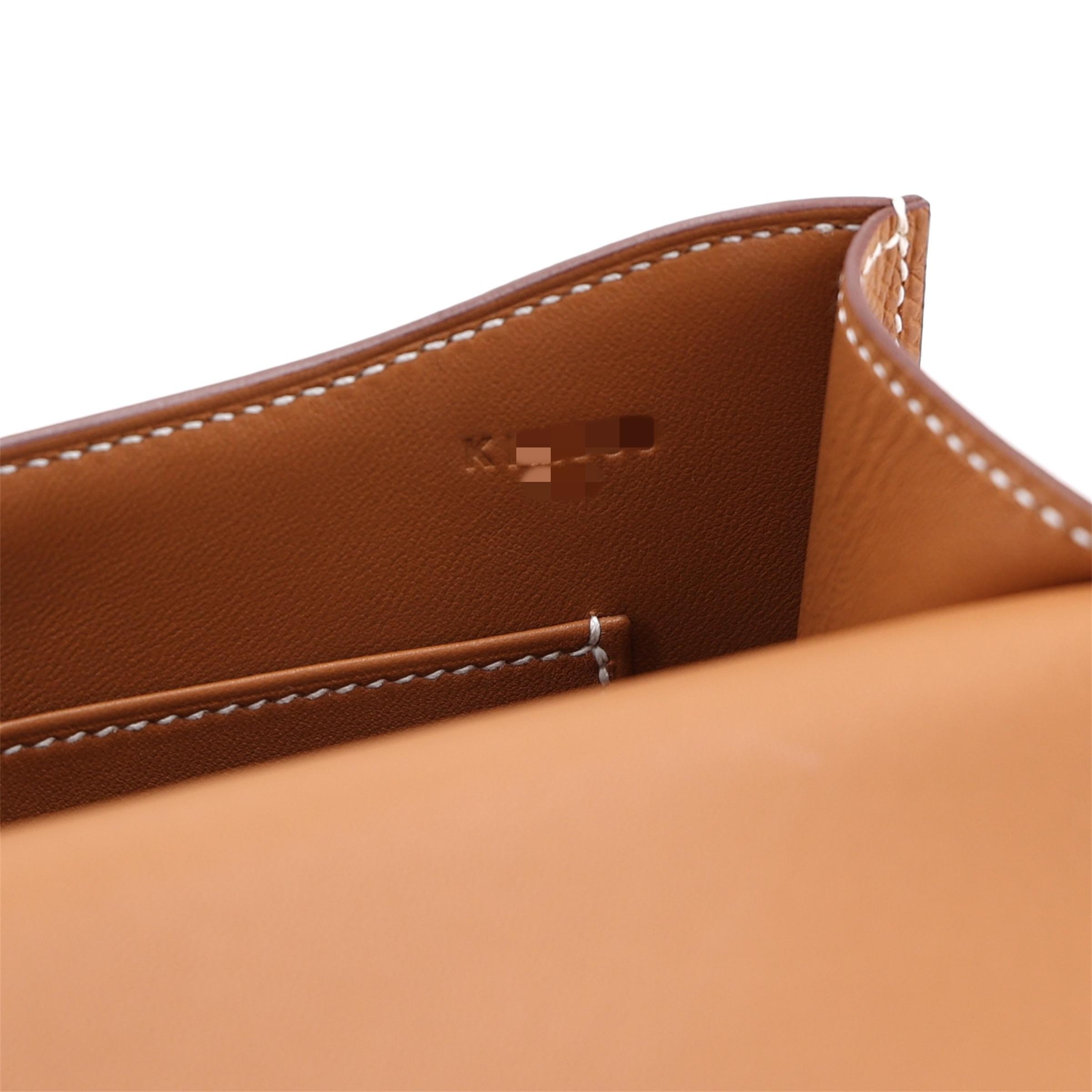 Excellent ( Rank SA ) HERMÈS Constance Elan Gold (37) Epsom Rose Gold hardware K (2025) - 16