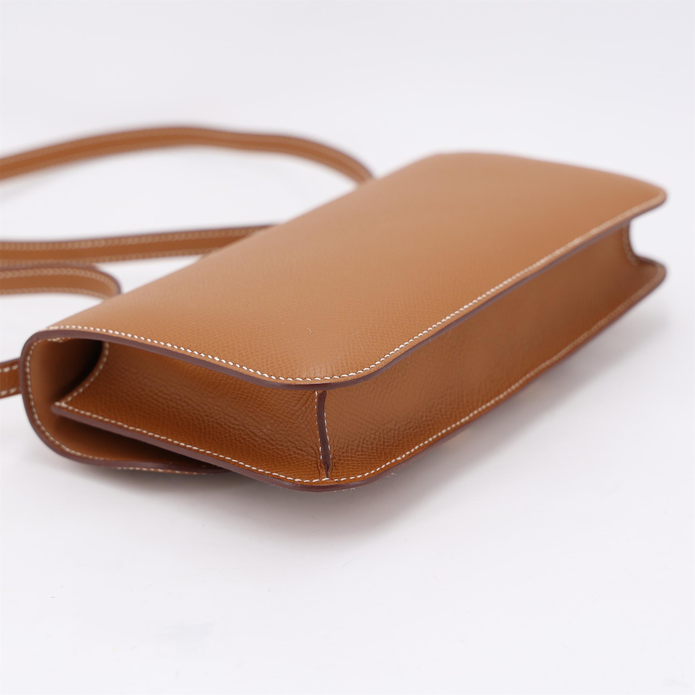 Excellent ( Rank SA ) HERMÈS Constance Elan Gold (37) Epsom Rose Gold hardware K (2025) - 6