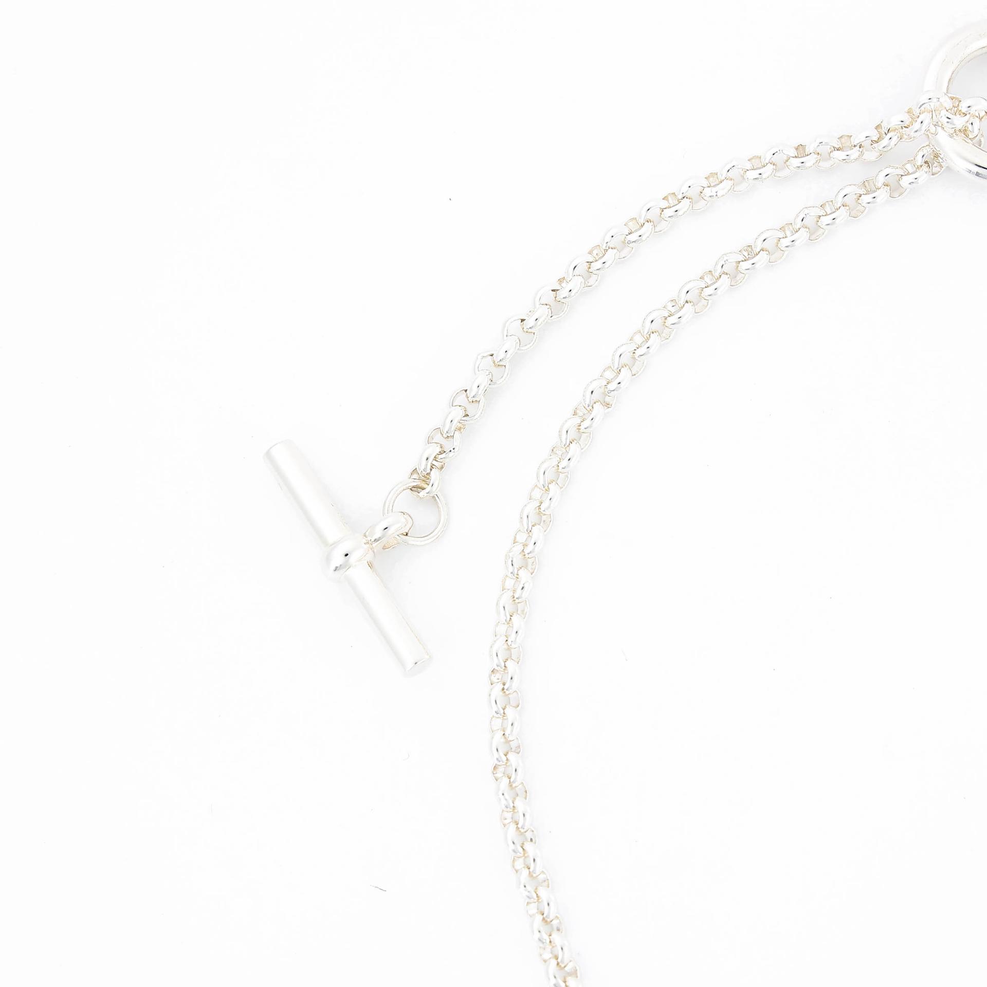 Brand New ( Rank N ) HERMÈS Chaine d'ancre Enchainee pendant GM Silver Silver 925 - 6