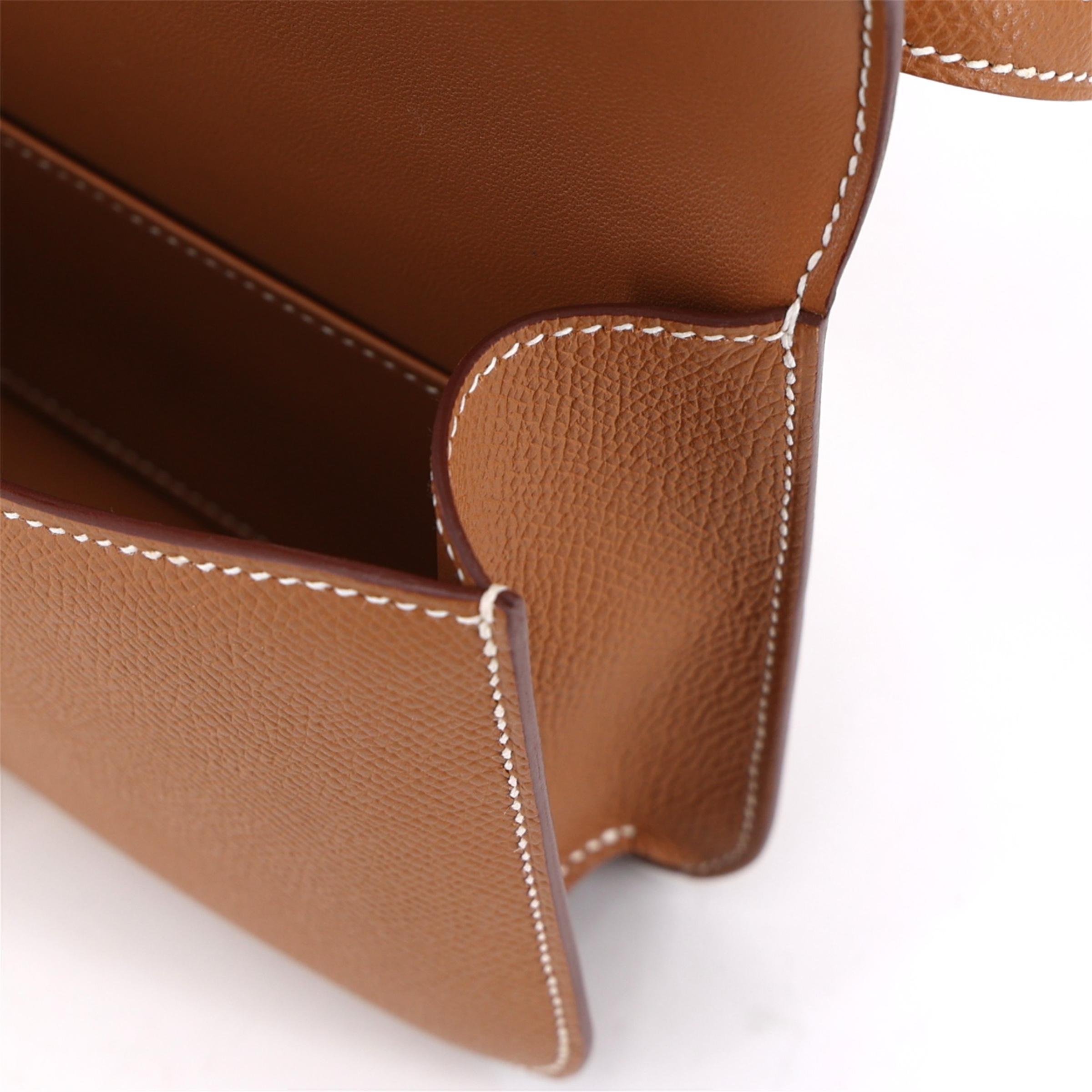 Excellent ( Rank SA ) HERMÈS Constance Elan Gold (37) Epsom Rose Gold hardware K (2025) - 15